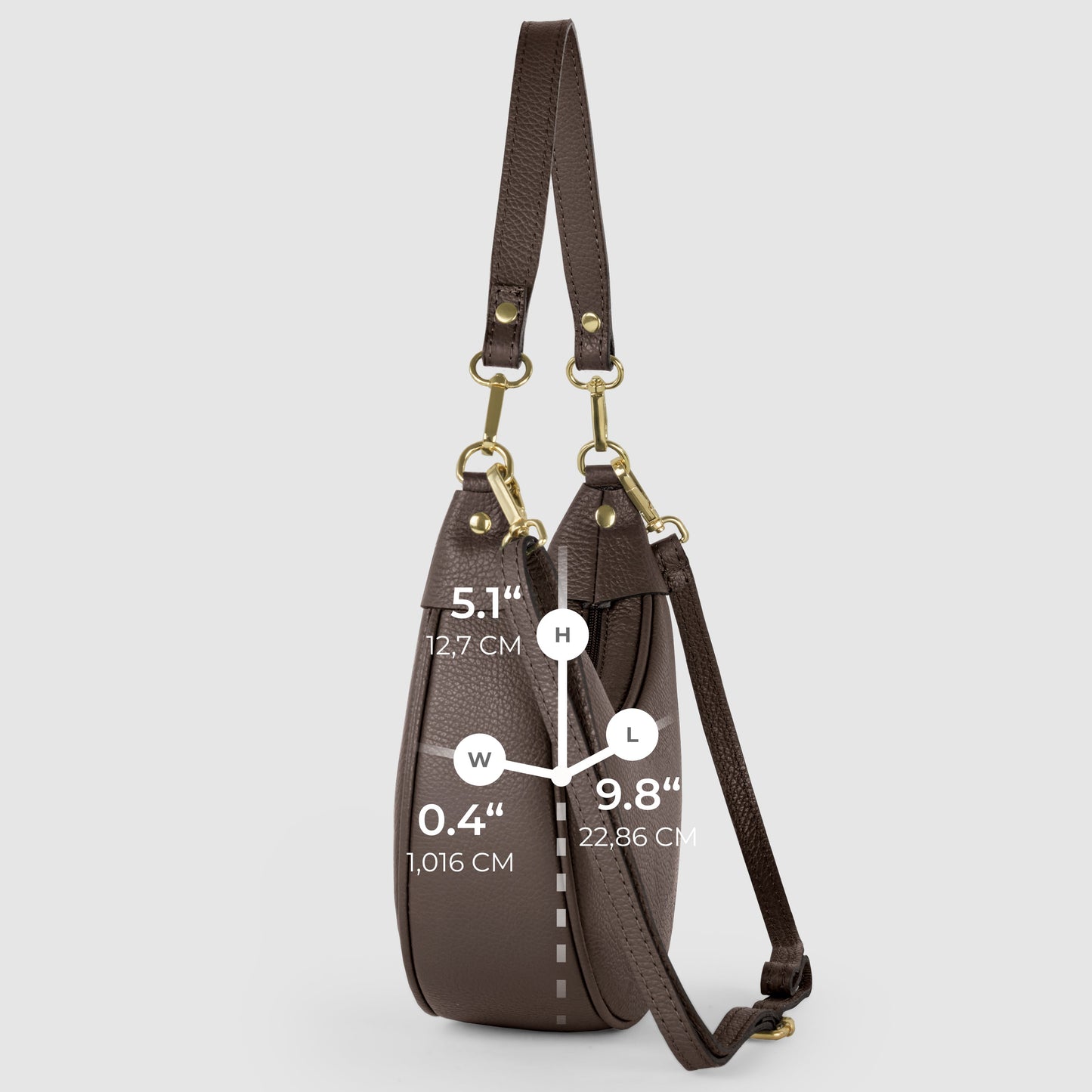 Italian Genuine Calf Leather Shoulder Bag 222024 - TAKEASY - Flyclothing LLC