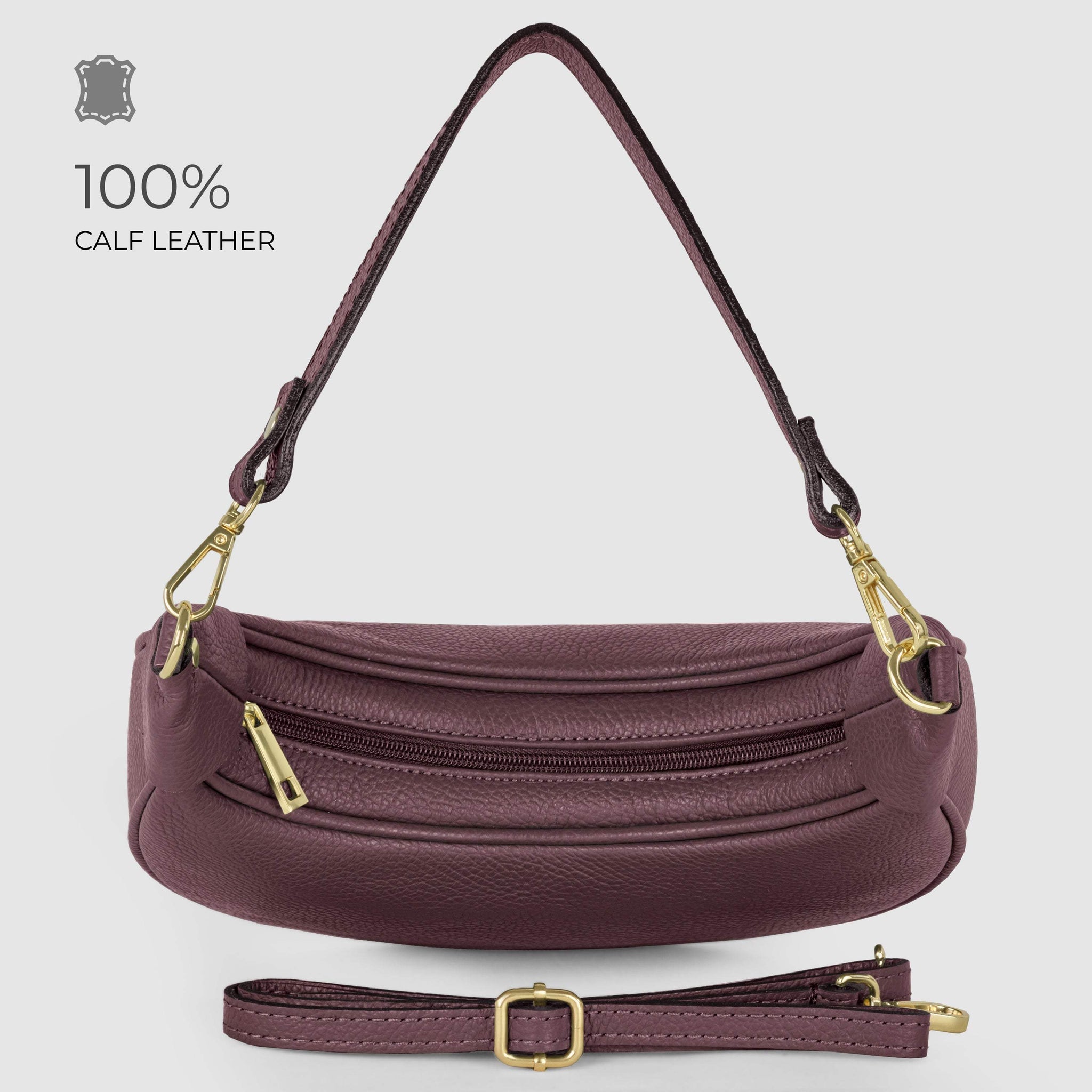 Italian Genuine Calf Leather Shoulder Bag 222024 - TAKEASY - Flyclothing LLC