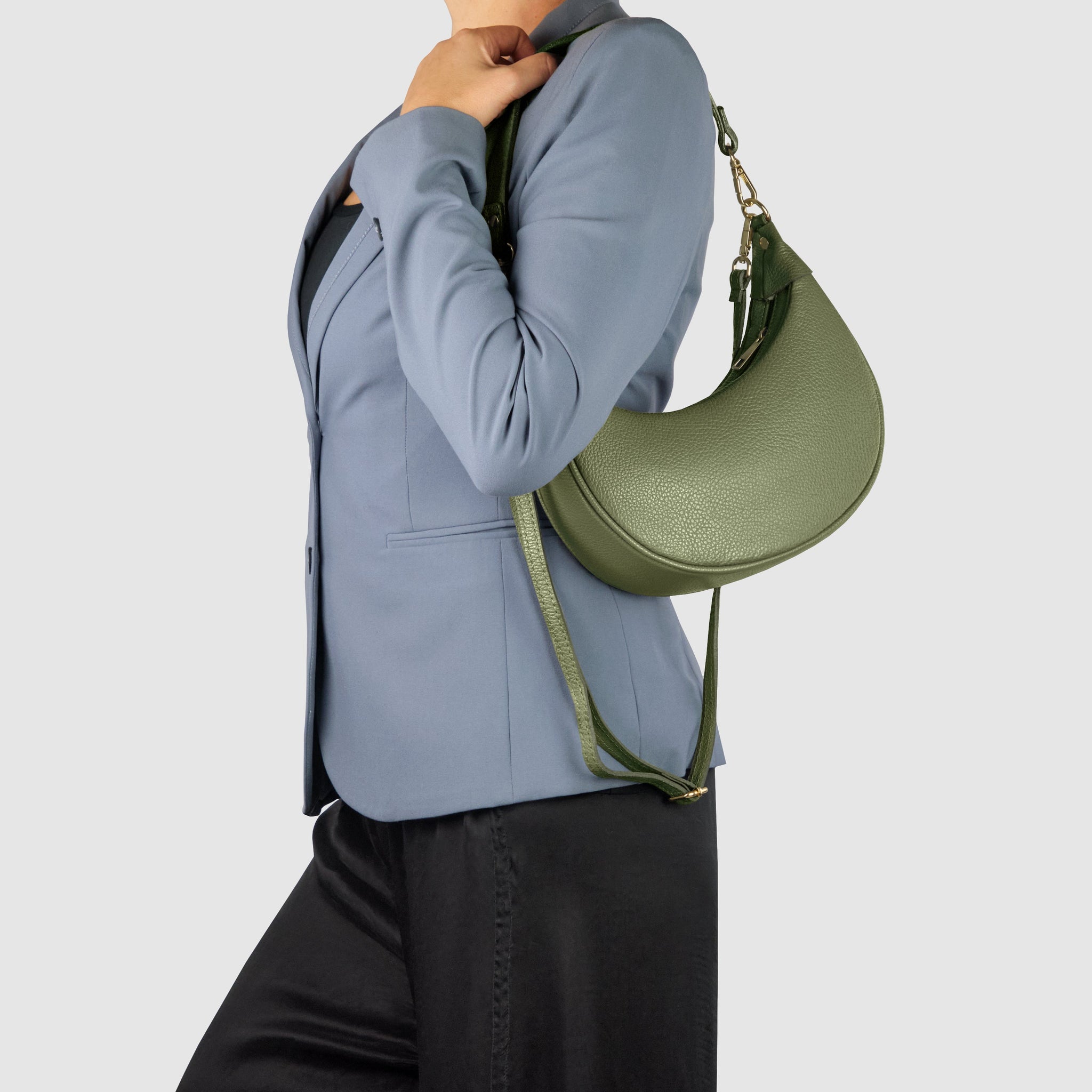 Italian Genuine Calf Leather Shoulder Bag 222024 - TAKEASY - Flyclothing LLC