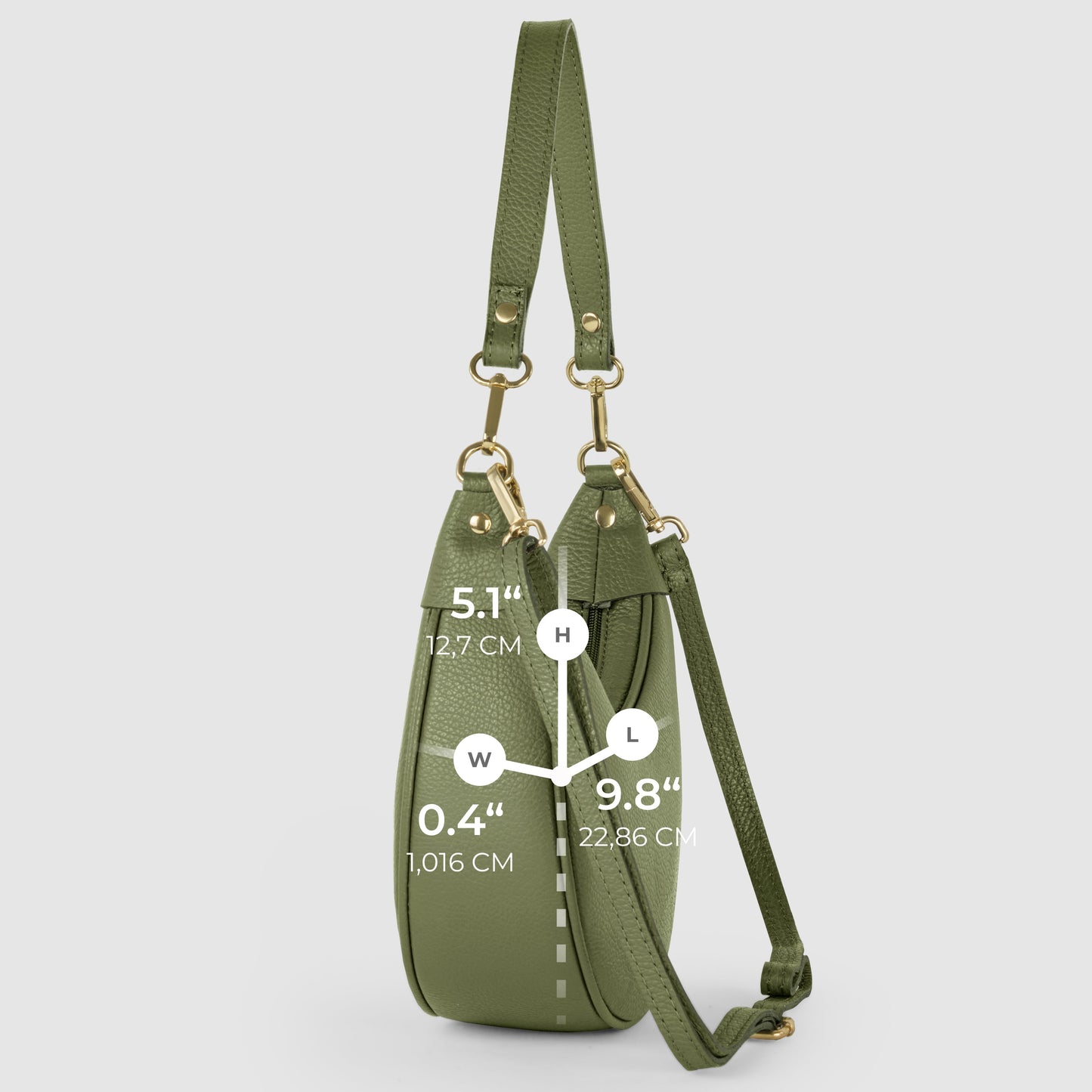 Italian Genuine Calf Leather Shoulder Bag 222024 - TAKEASY - Flyclothing LLC