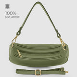 Italian Genuine Calf Leather Shoulder Bag 222024 - TAKEASY - Flyclothing LLC