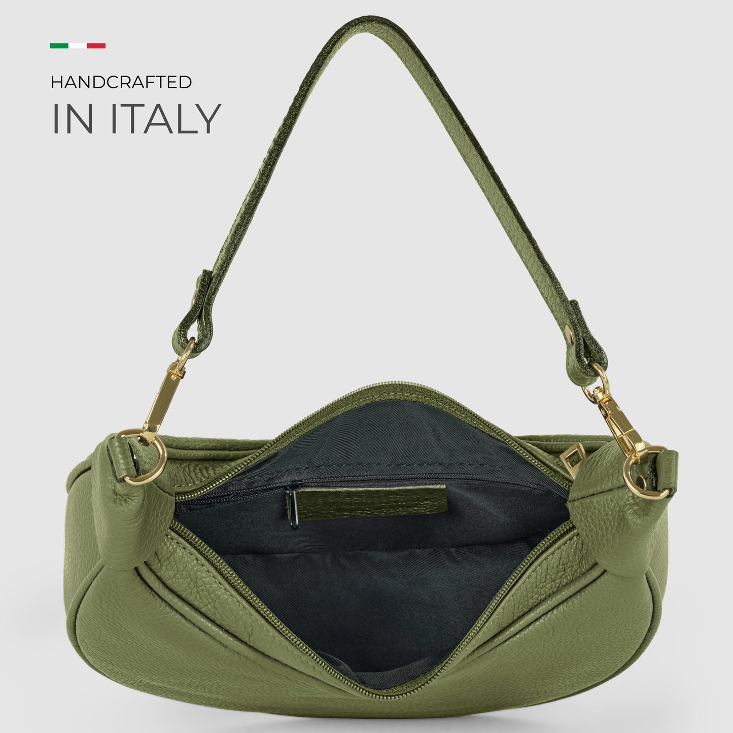 Italian Genuine Calf Leather Shoulder Bag 222024 - TAKEASY - Flyclothing LLC