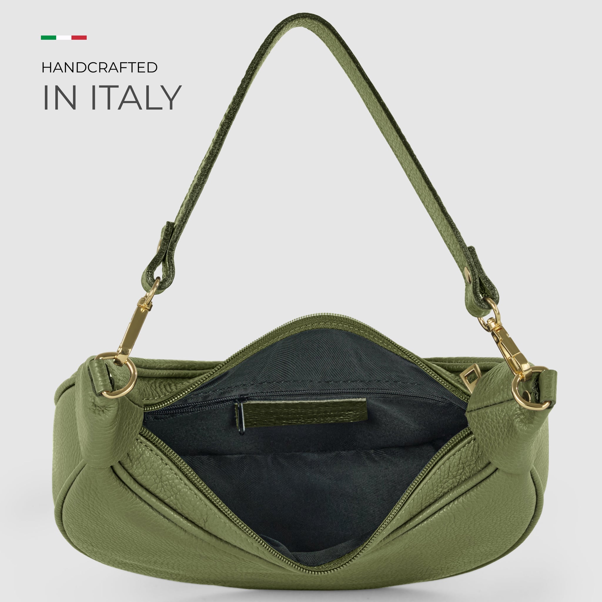 Italian Genuine Calf Leather Shoulder Bag 222024 - TAKEASY - Flyclothing LLC