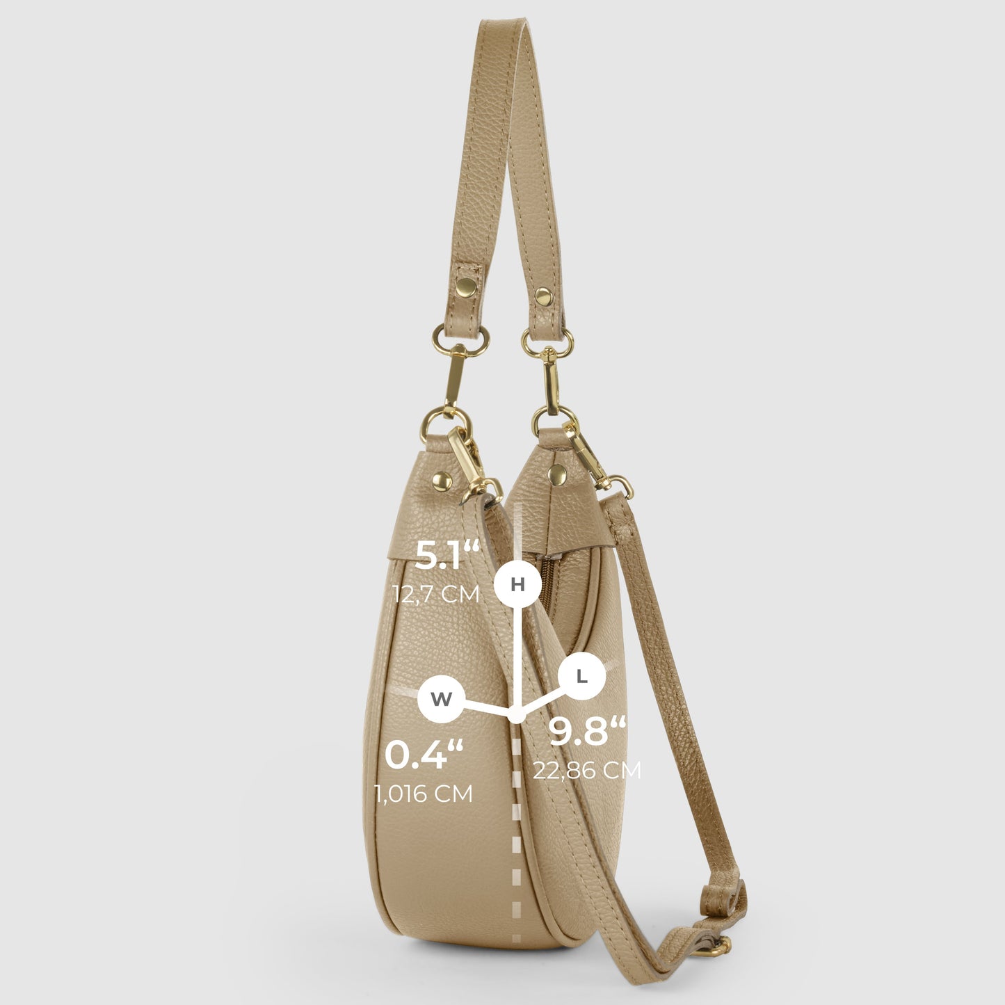 Italian Genuine Calf Leather Shoulder Bag 222024 - TAKEASY - Flyclothing LLC
