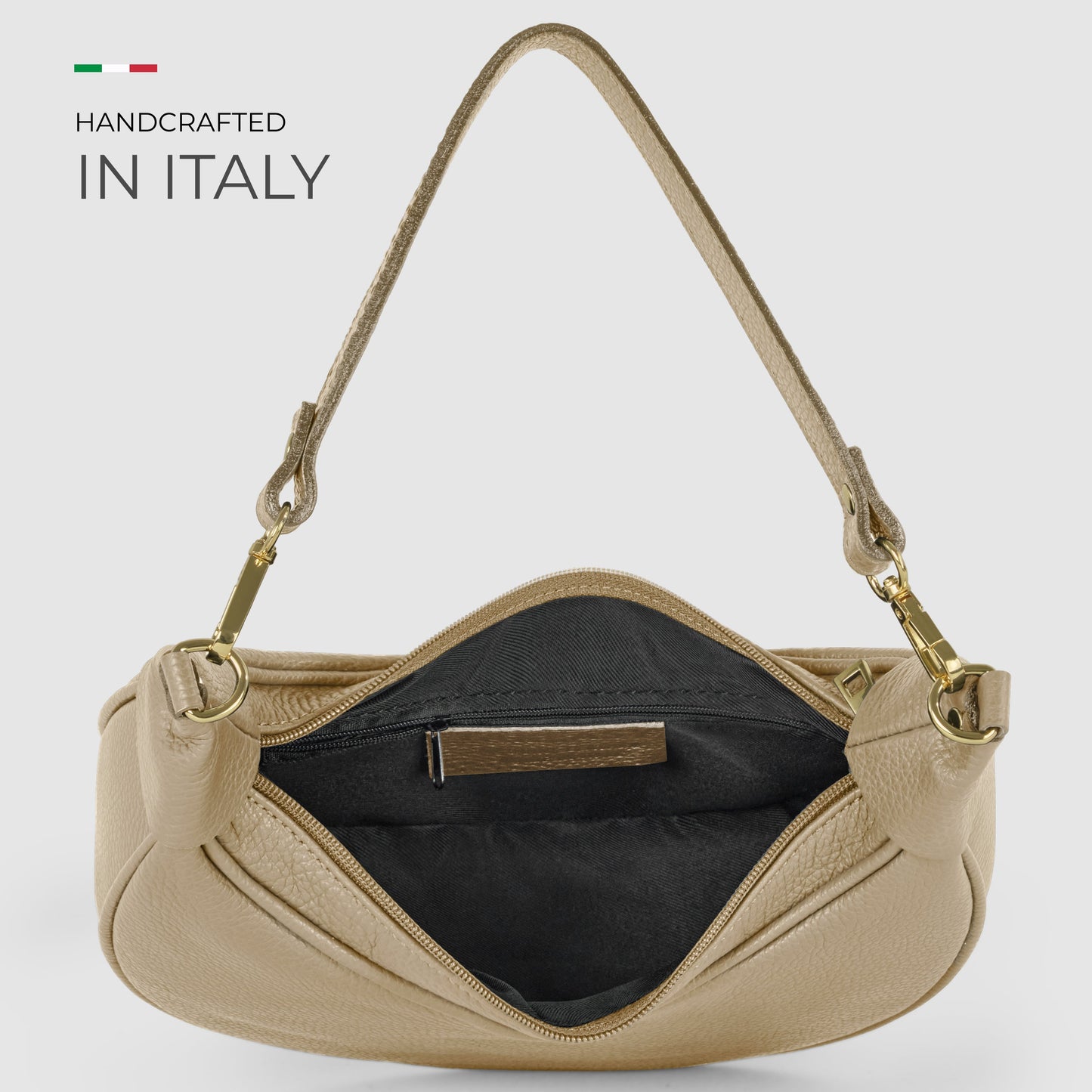 Italian Genuine Calf Leather Shoulder Bag 222024 - TAKEASY - Flyclothing LLC