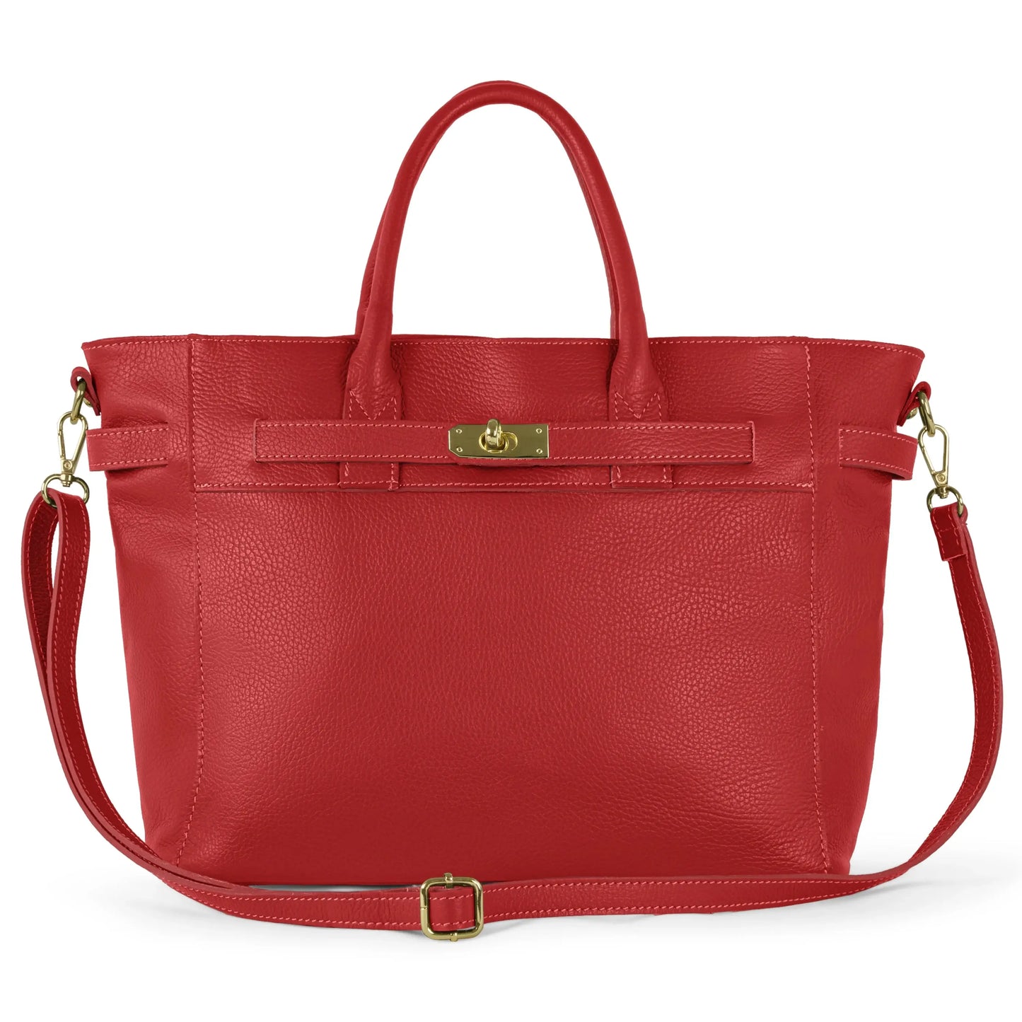 Italian Genuine Calf Leather Top-Handle Bag 233233 - TAKEASY - Flyclothing LLC
