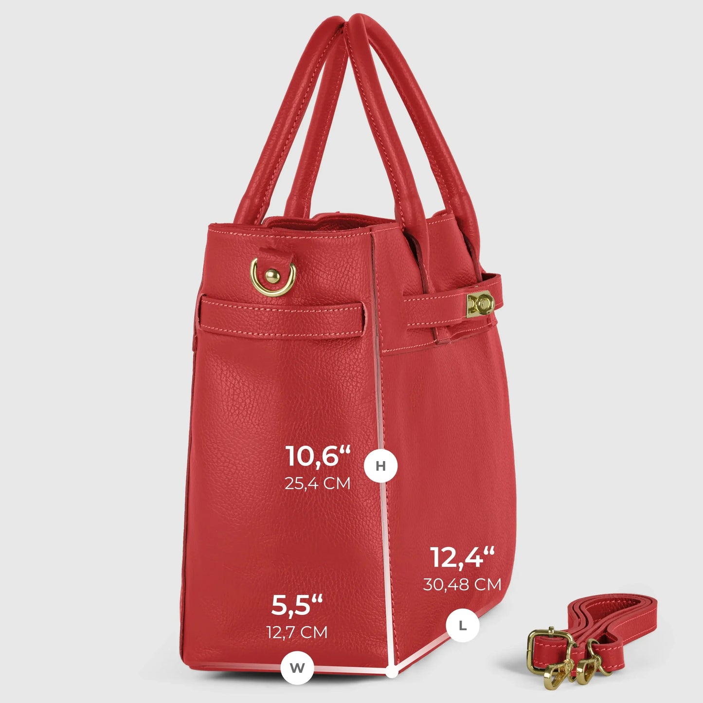 Italian Genuine Calf Leather Top-Handle Bag 233233 - TAKEASY - Flyclothing LLC