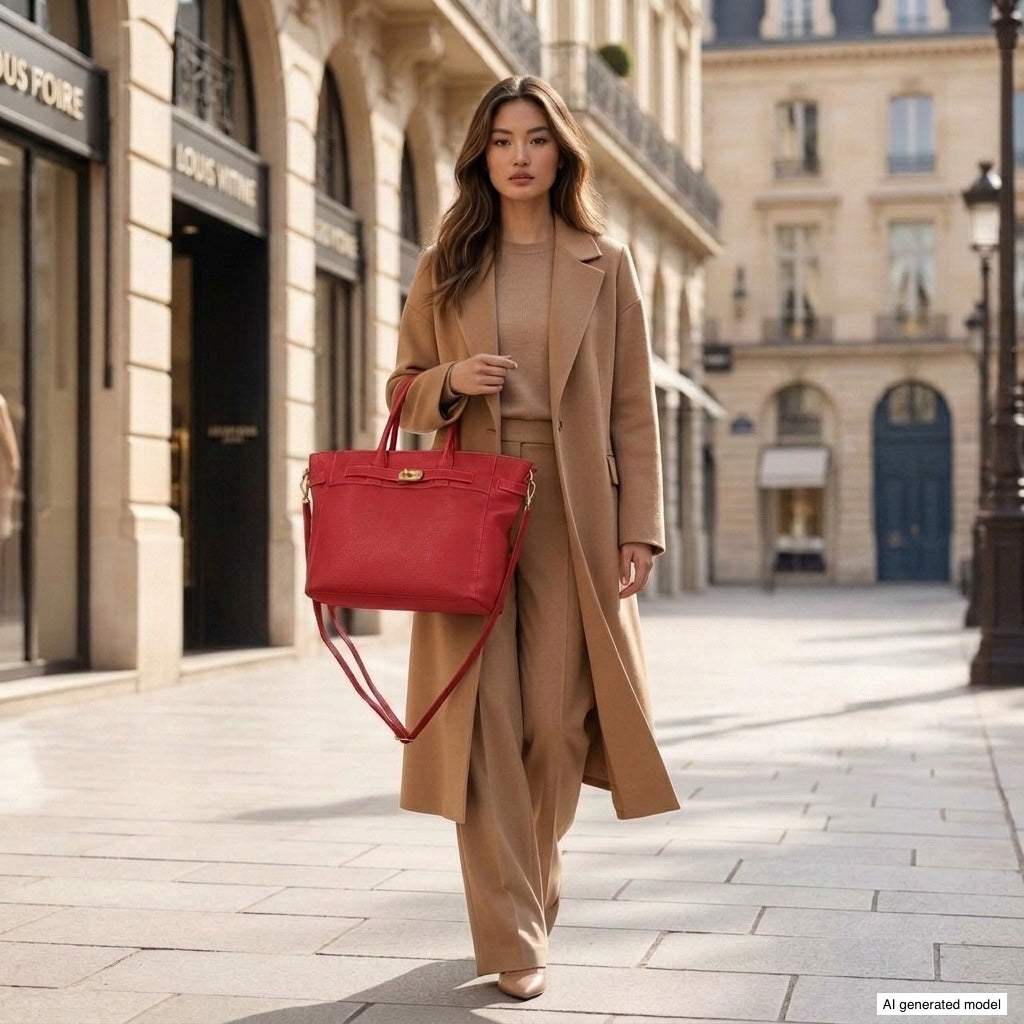 Italian Full-Grain Leather Top-Handle Bag | Cesena - TAKEASY - Flyclothing LLC