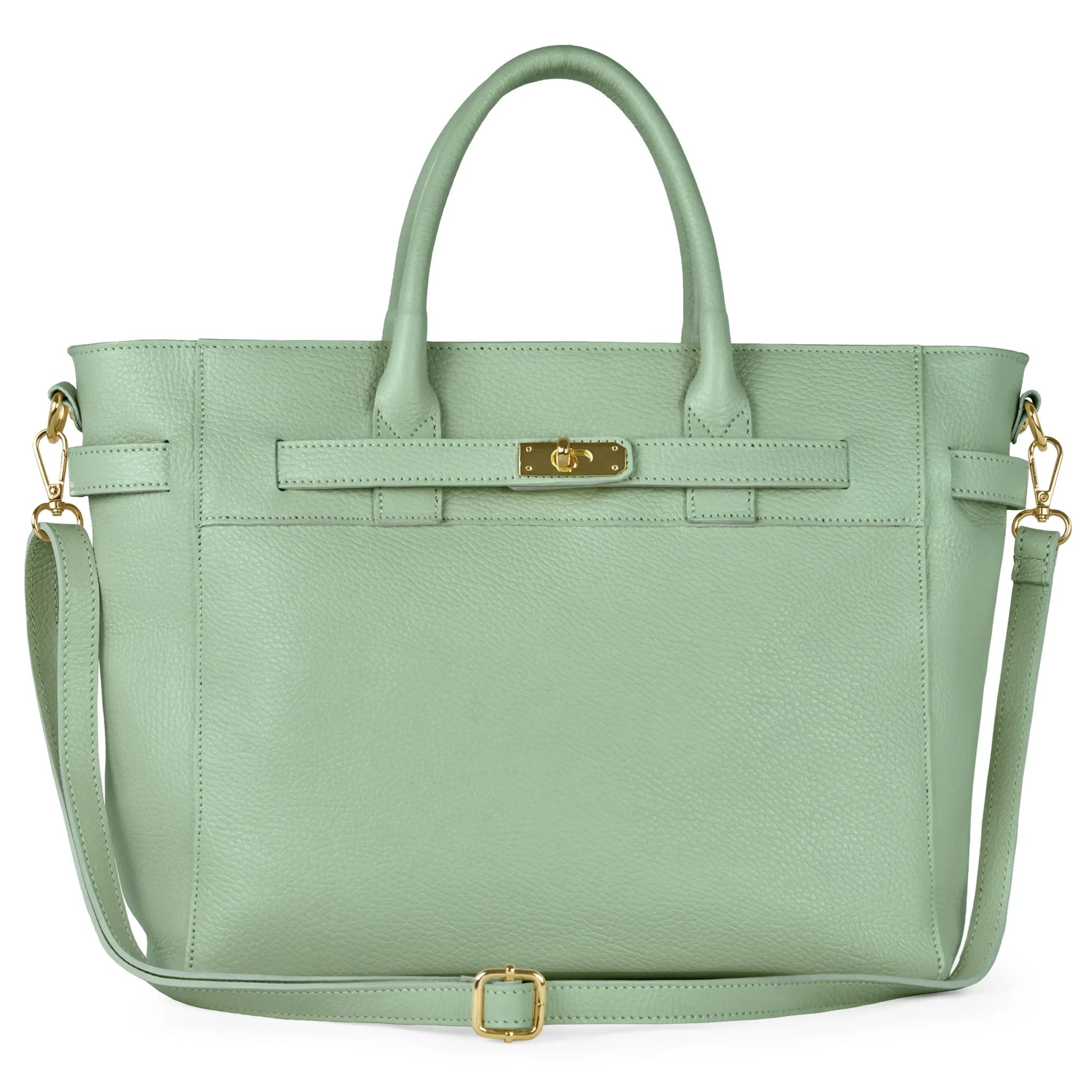 Italian Genuine Calf Leather Top-Handle Bag 233233 - TAKEASY - Flyclothing LLC