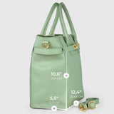 Italian Genuine Calf Leather Top-Handle Bag 233233 - TAKEASY - Flyclothing LLC