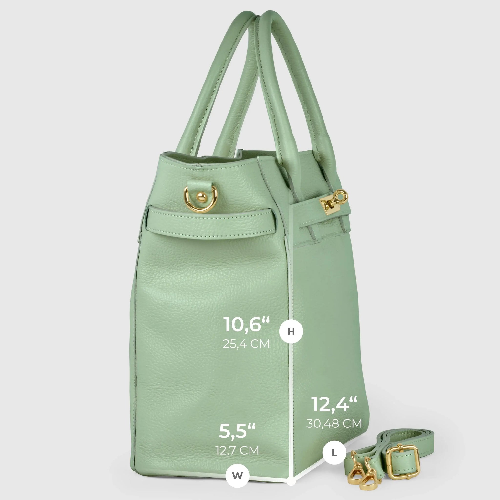 Italian Genuine Calf Leather Top-Handle Bag 233233 - TAKEASY - Flyclothing LLC