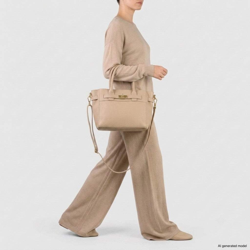 Italian Full-Grain Leather Top-Handle Bag | Cesena - TAKEASY - Flyclothing LLC