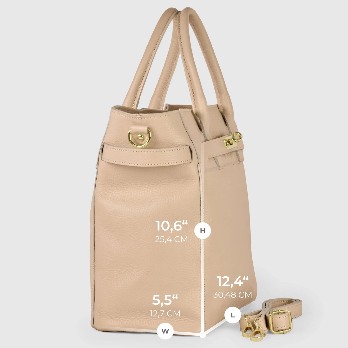 Italian Genuine Calf Leather Top-Handle Bag 233233 - TAKEASY - Flyclothing LLC