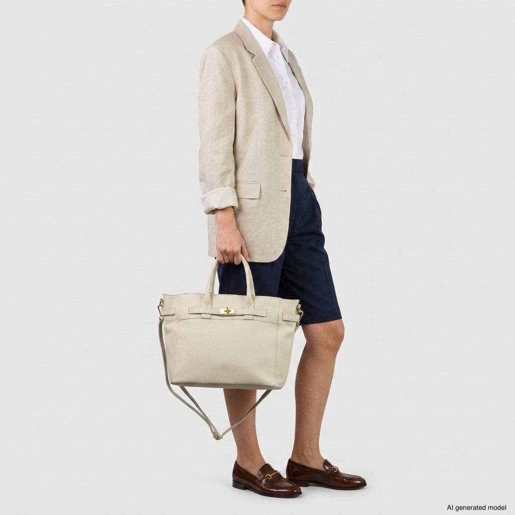 Italian Full-Grain Leather Top-Handle Bag | Cesena - TAKEASY - Flyclothing LLC
