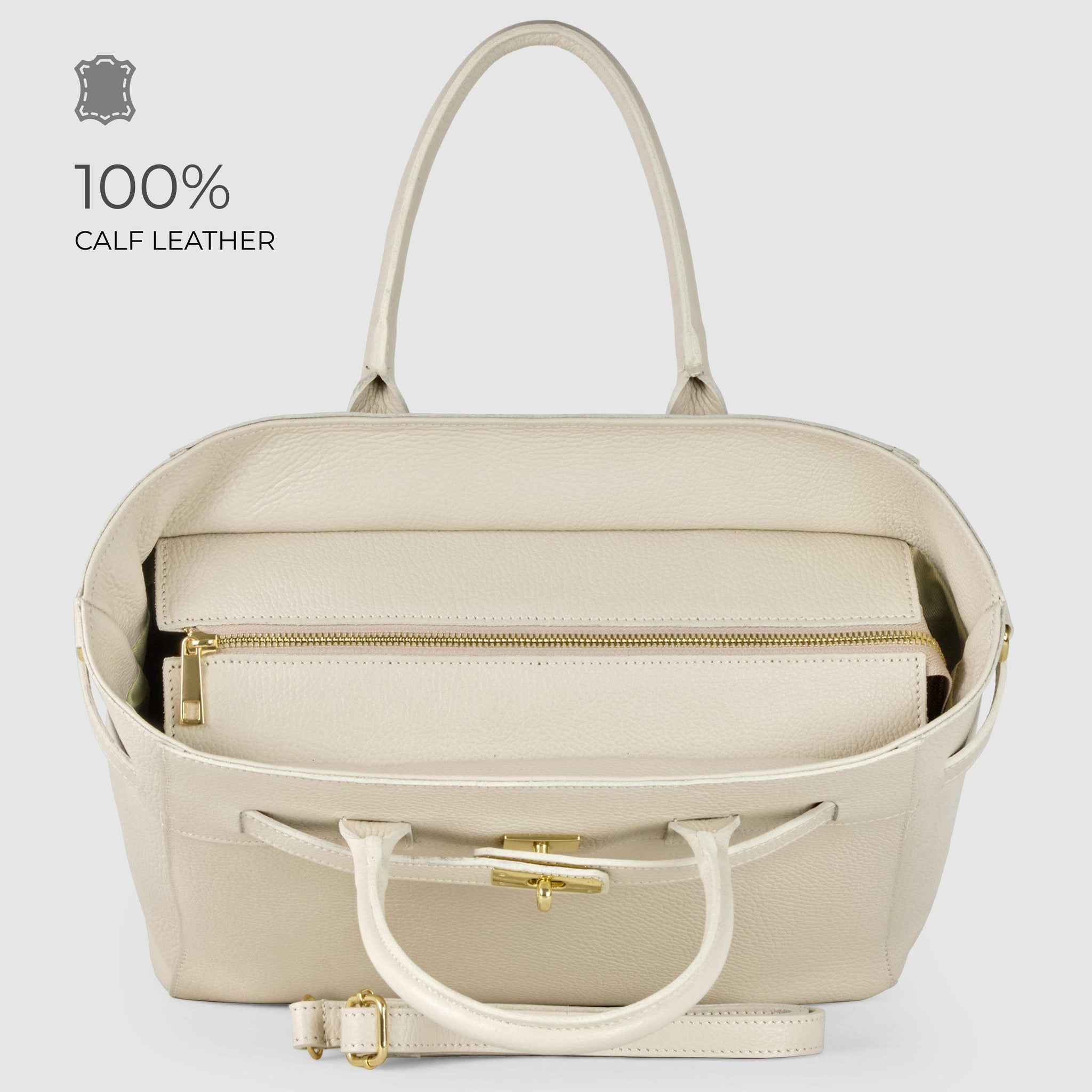 Italian Full-Grain Leather Top-Handle Bag | Cesena - TAKEASY - Flyclothing LLC