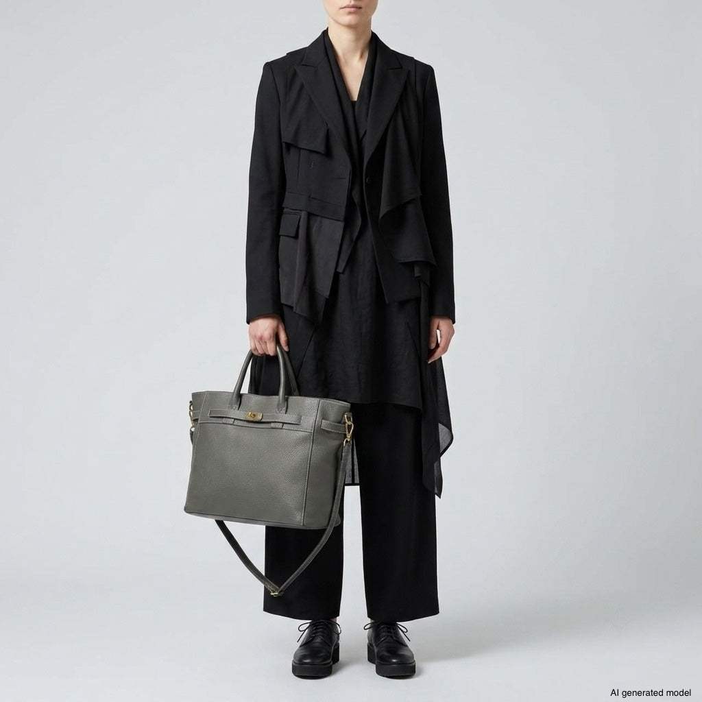 Italian Full-Grain Leather Top-Handle Bag | Cesena - TAKEASY - Flyclothing LLC