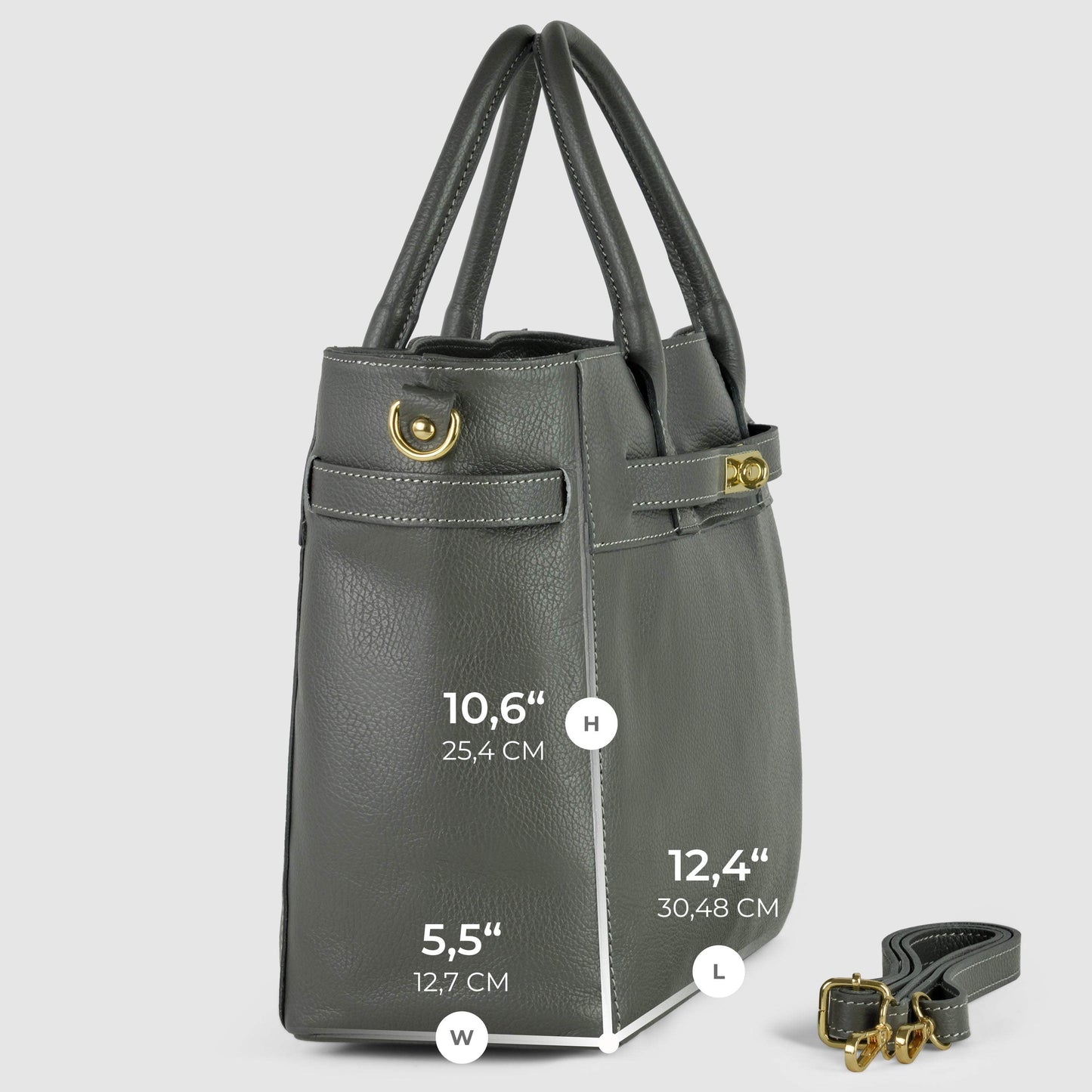Italian Full-Grain Leather Top-Handle Bag | Cesena - TAKEASY - Flyclothing LLC