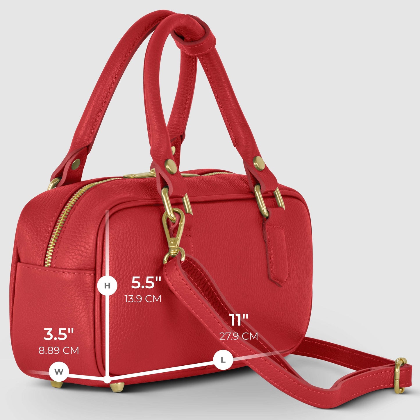 Italian Genuine Calf Leather Top-Handle Bag 252335 - TAKEASY - Flyclothing LLC