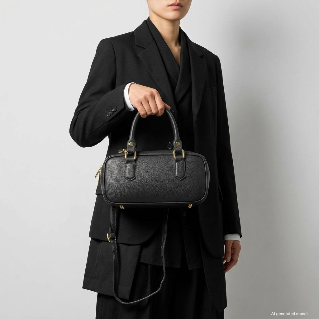 Italian Genuine Calf Leather Top-Handle Bag 252335 - TAKEASY - Flyclothing LLC