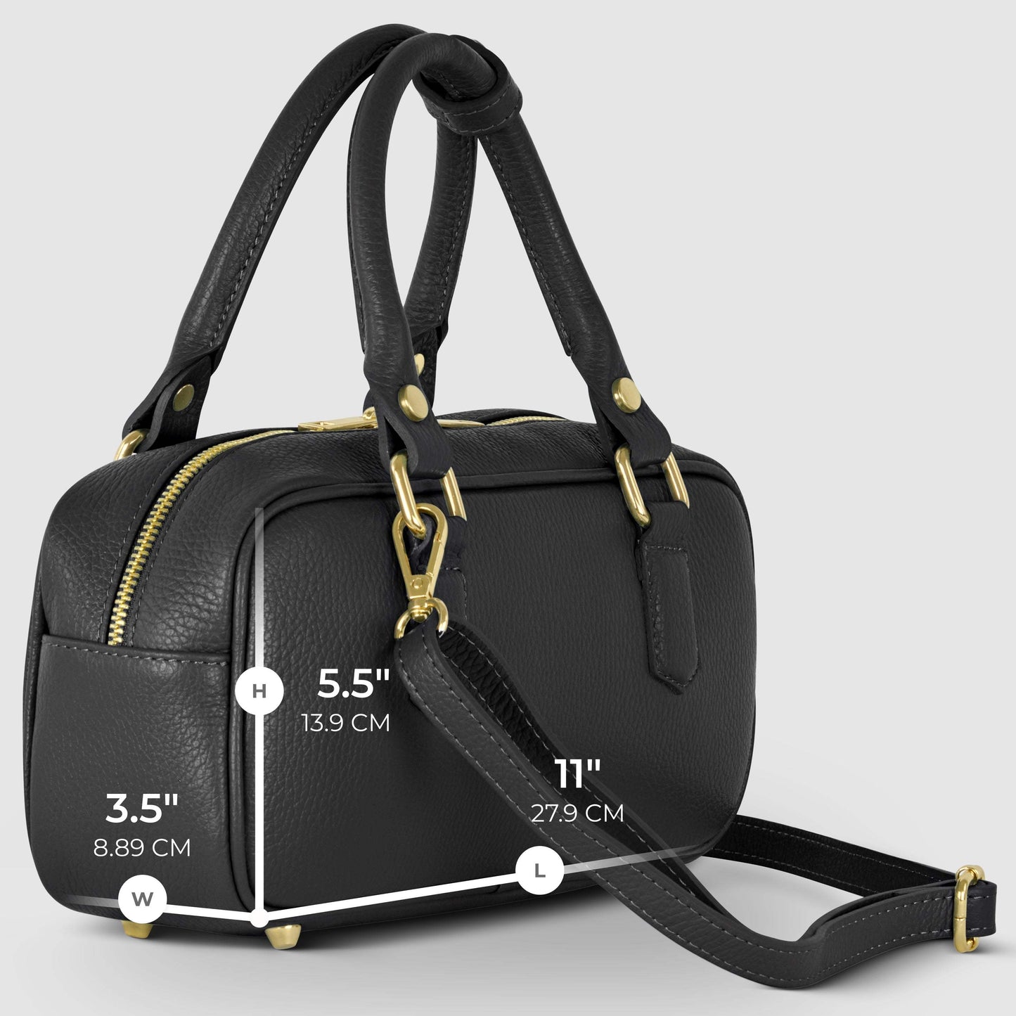 Italian Genuine Calf Leather Top-Handle Bag 252335 - TAKEASY - Flyclothing LLC