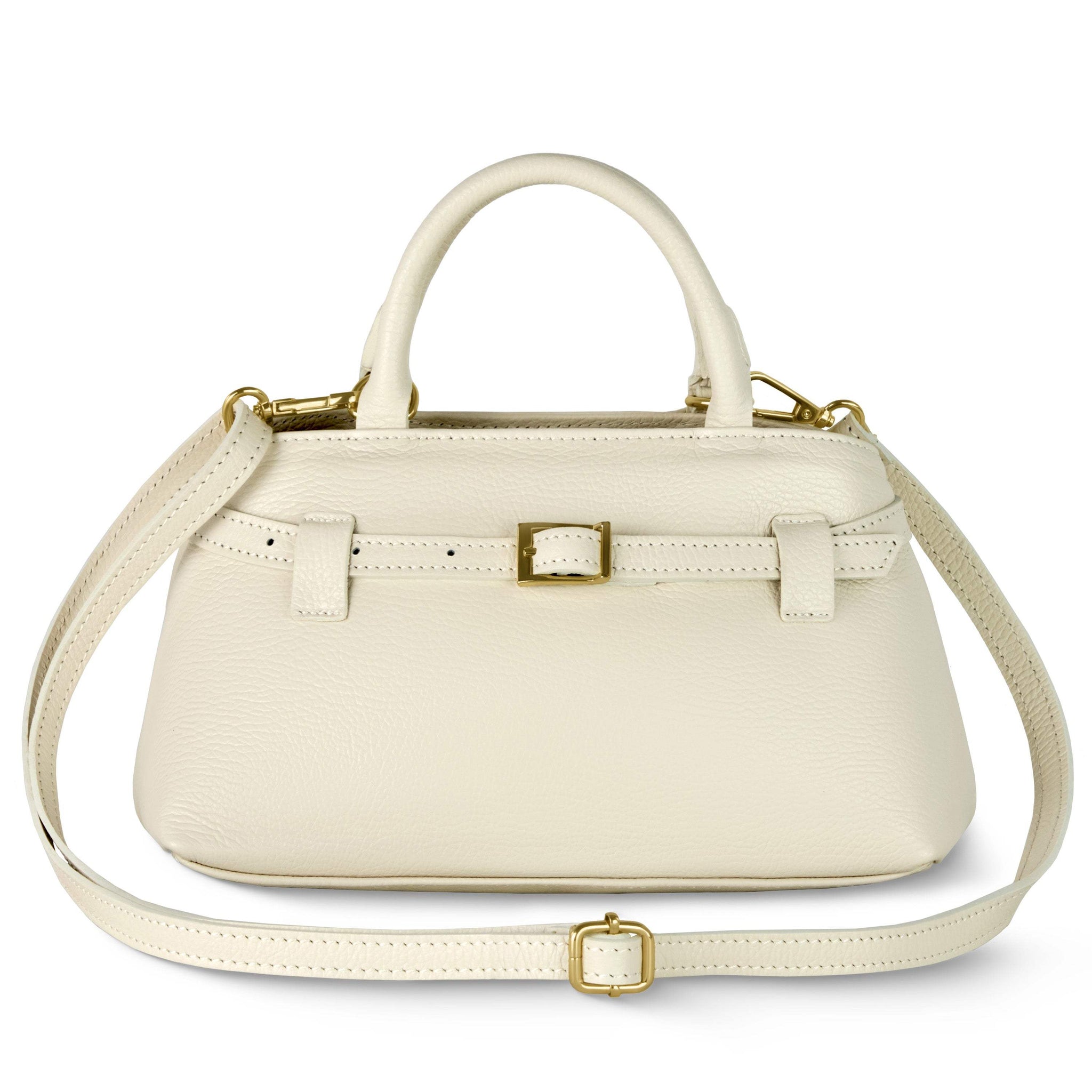 Italian Full-Grain Leather Top-Handle Bag | Cervia