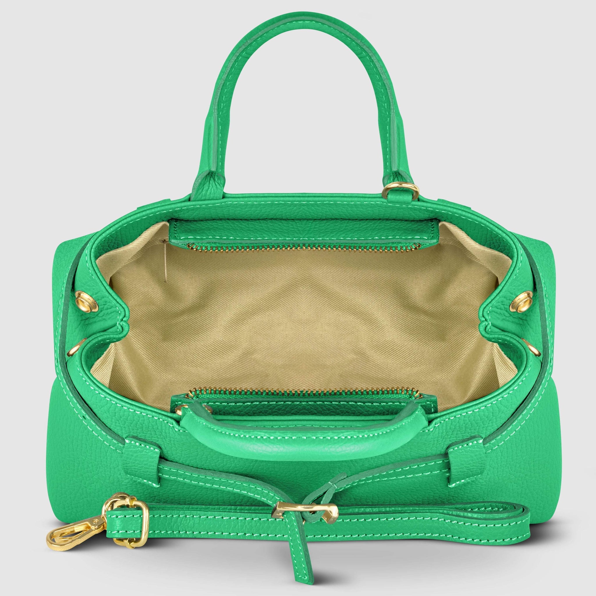 Italian Full-Grain Leather Top-Handle Bag | Cervia
