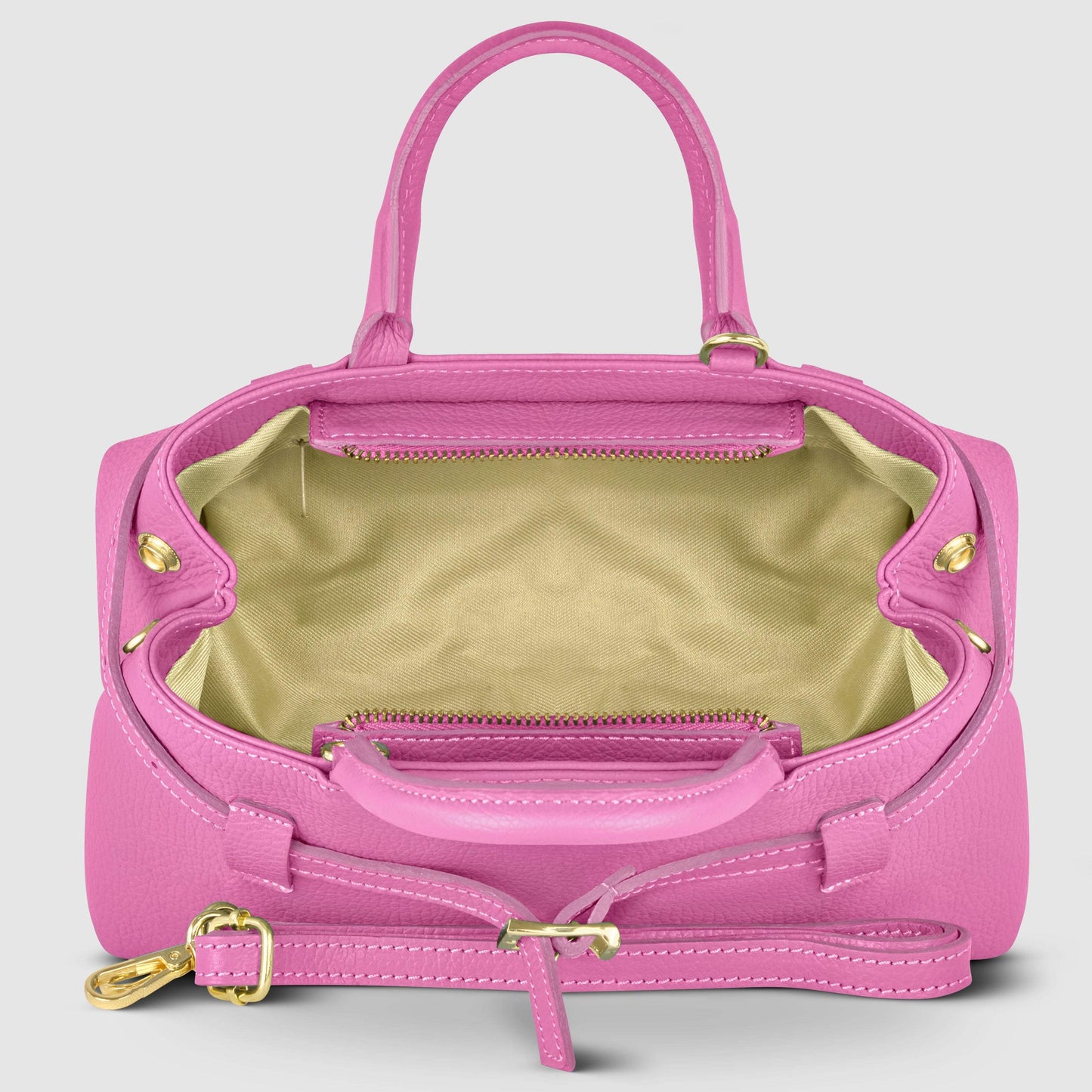 Italian Full-Grain Leather Top-Handle Bag | Cervia