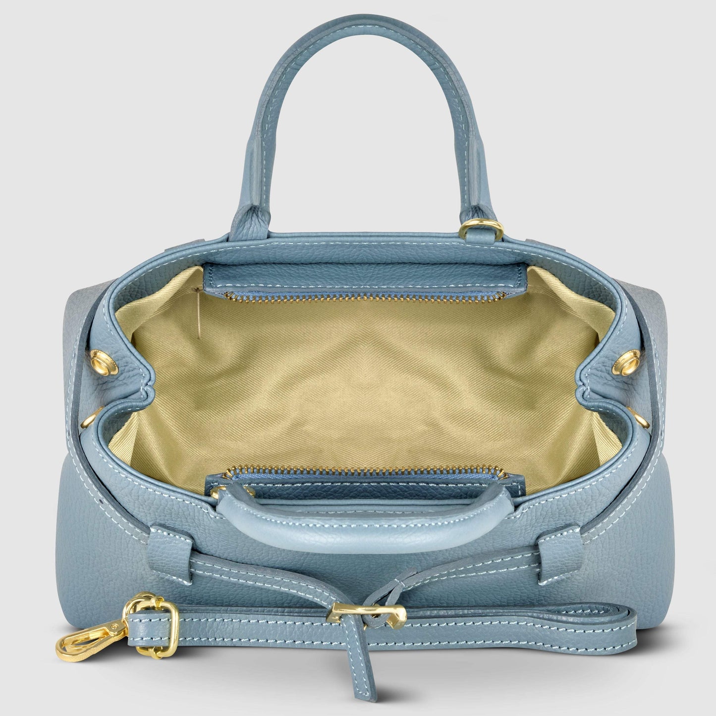 Italian Full-Grain Leather Top-Handle Bag | Cervia