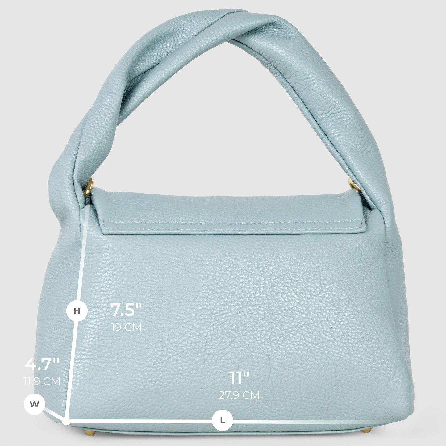Italian Genuine Calf Leather Top-Handle Bag 262495 - TAKEASY - Flyclothing LLC