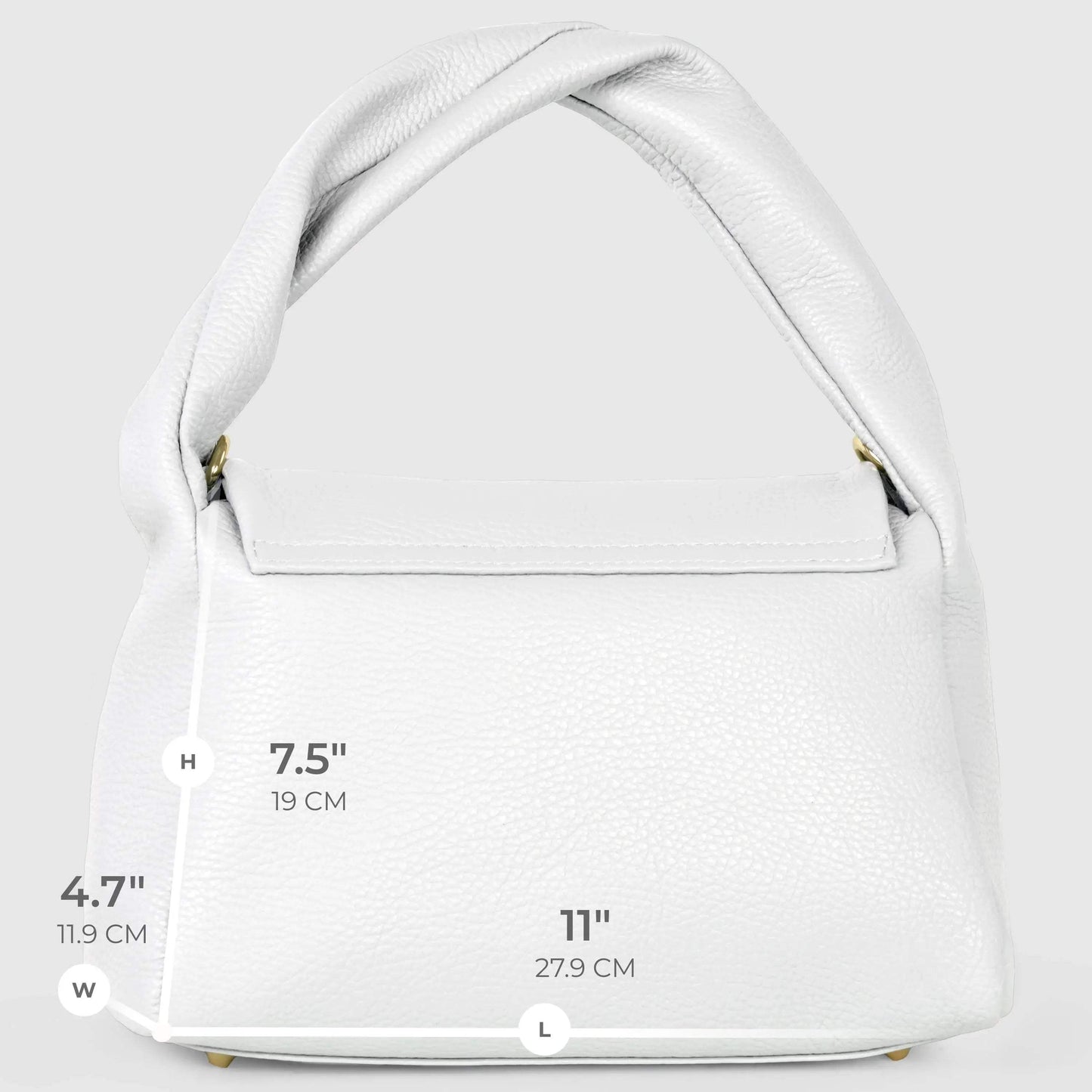 Italian Genuine Calf Leather Top-Handle Bag 262495 - TAKEASY - Flyclothing LLC