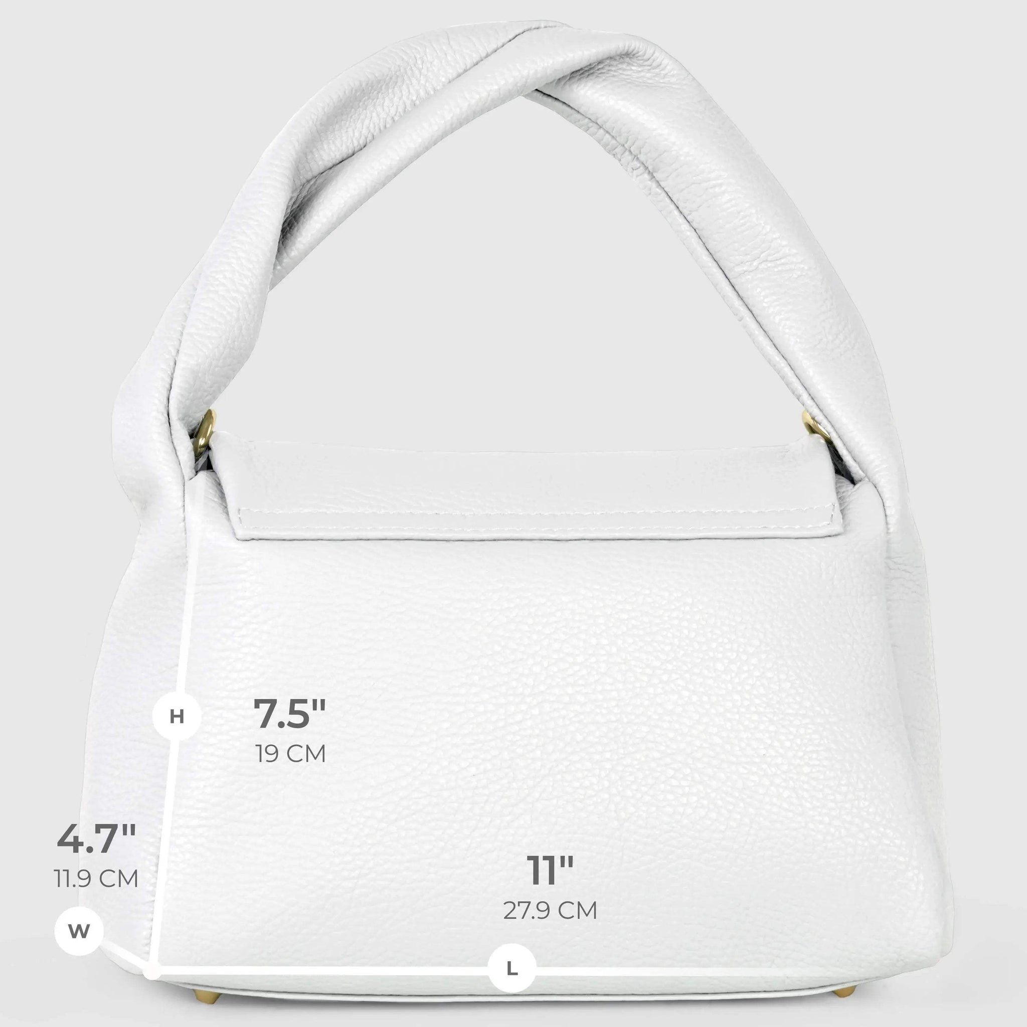 Italian Genuine Calf Leather Top-Handle Bag 262495 - TAKEASY - Flyclothing LLC