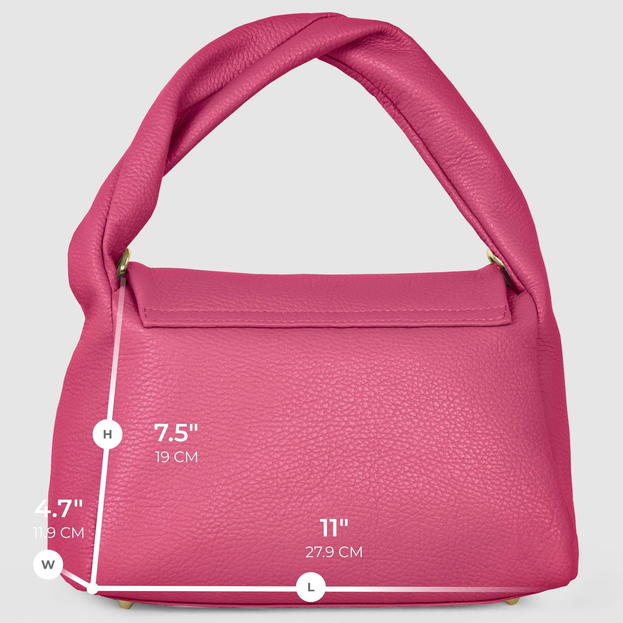 Italian Genuine Calf Leather Top-Handle Bag 262495 - TAKEASY - Flyclothing LLC