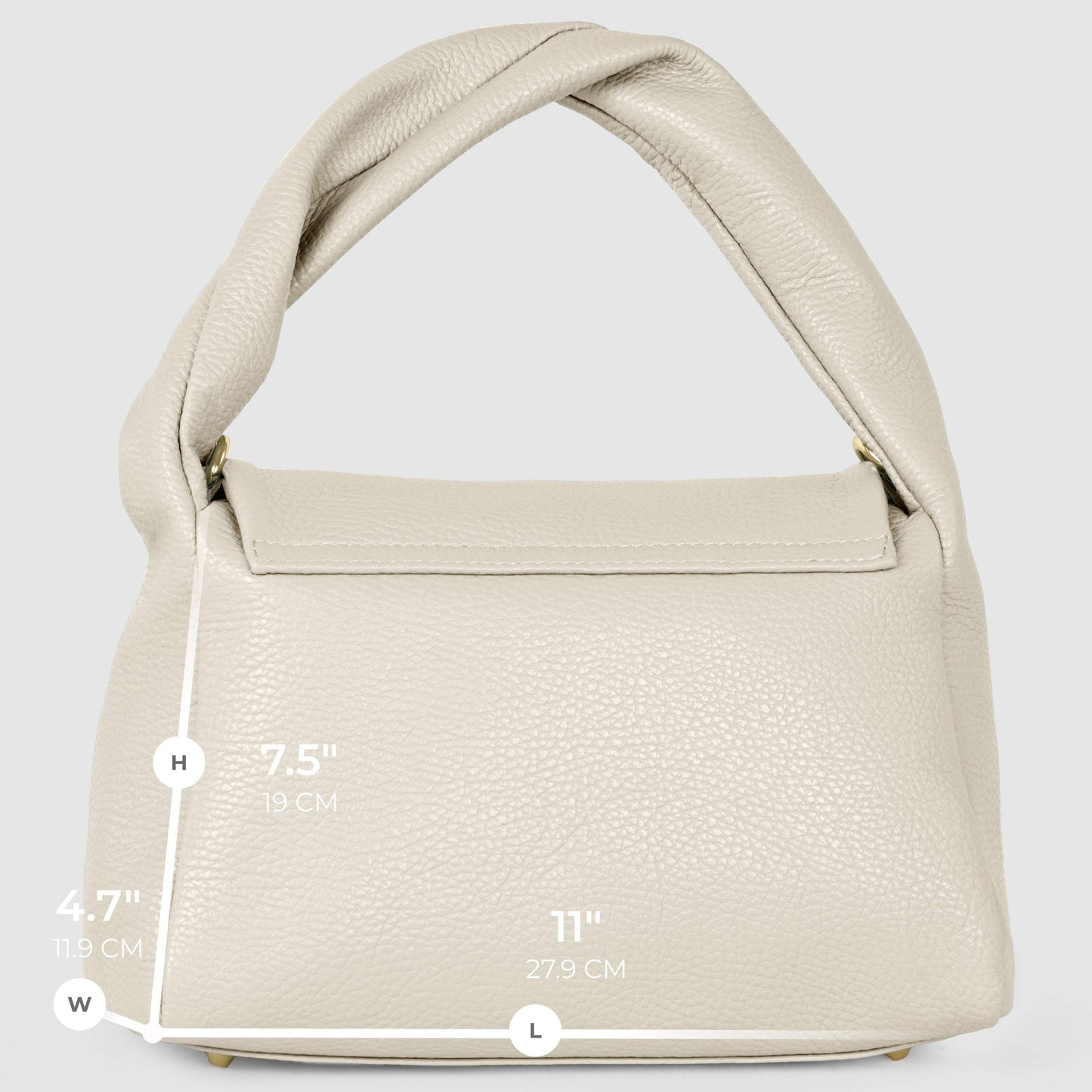 Italian Genuine Calf Leather Top-Handle Bag 262495 - TAKEASY - Flyclothing LLC