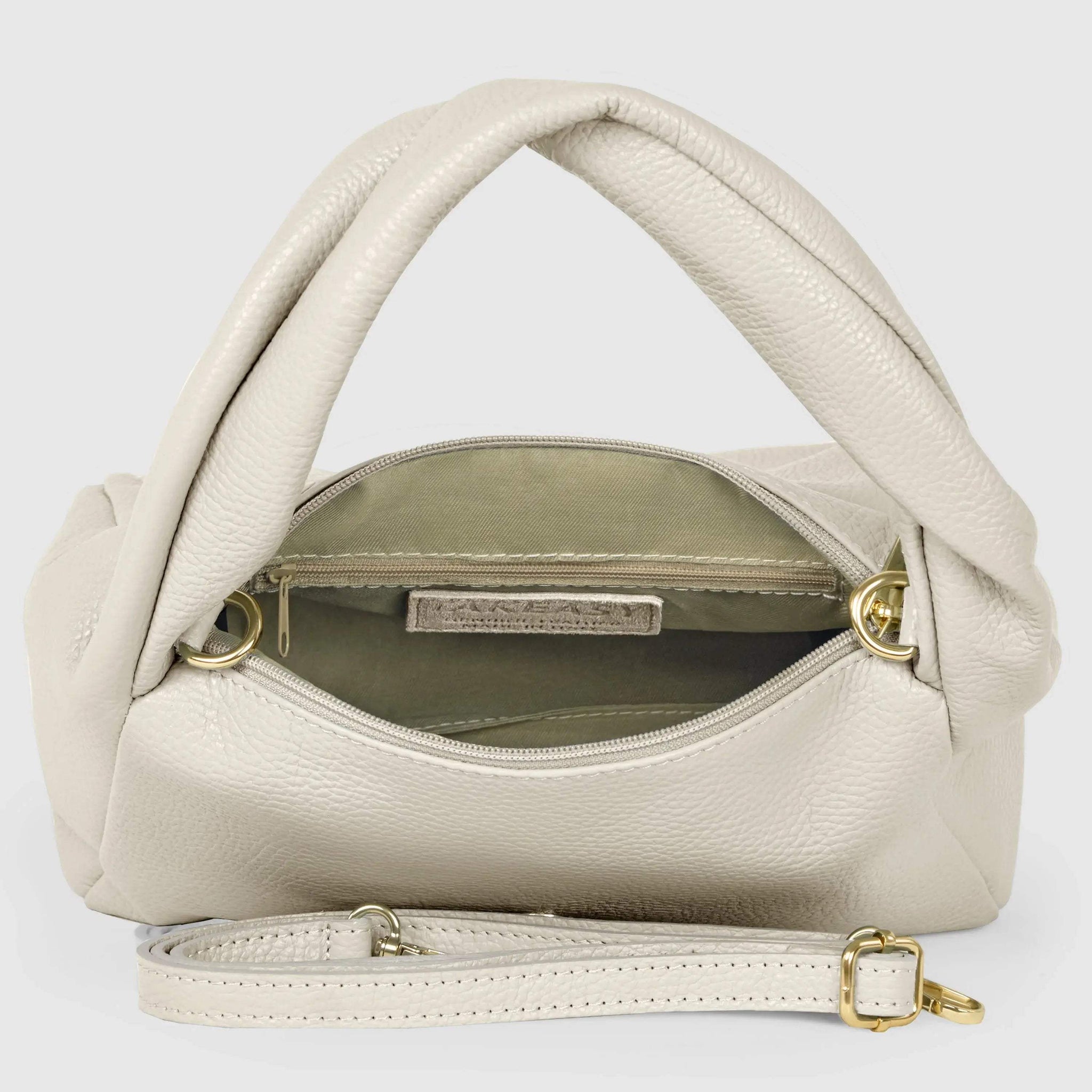 Italian Genuine Calf Leather Top-Handle Bag 262495 - TAKEASY - Flyclothing LLC