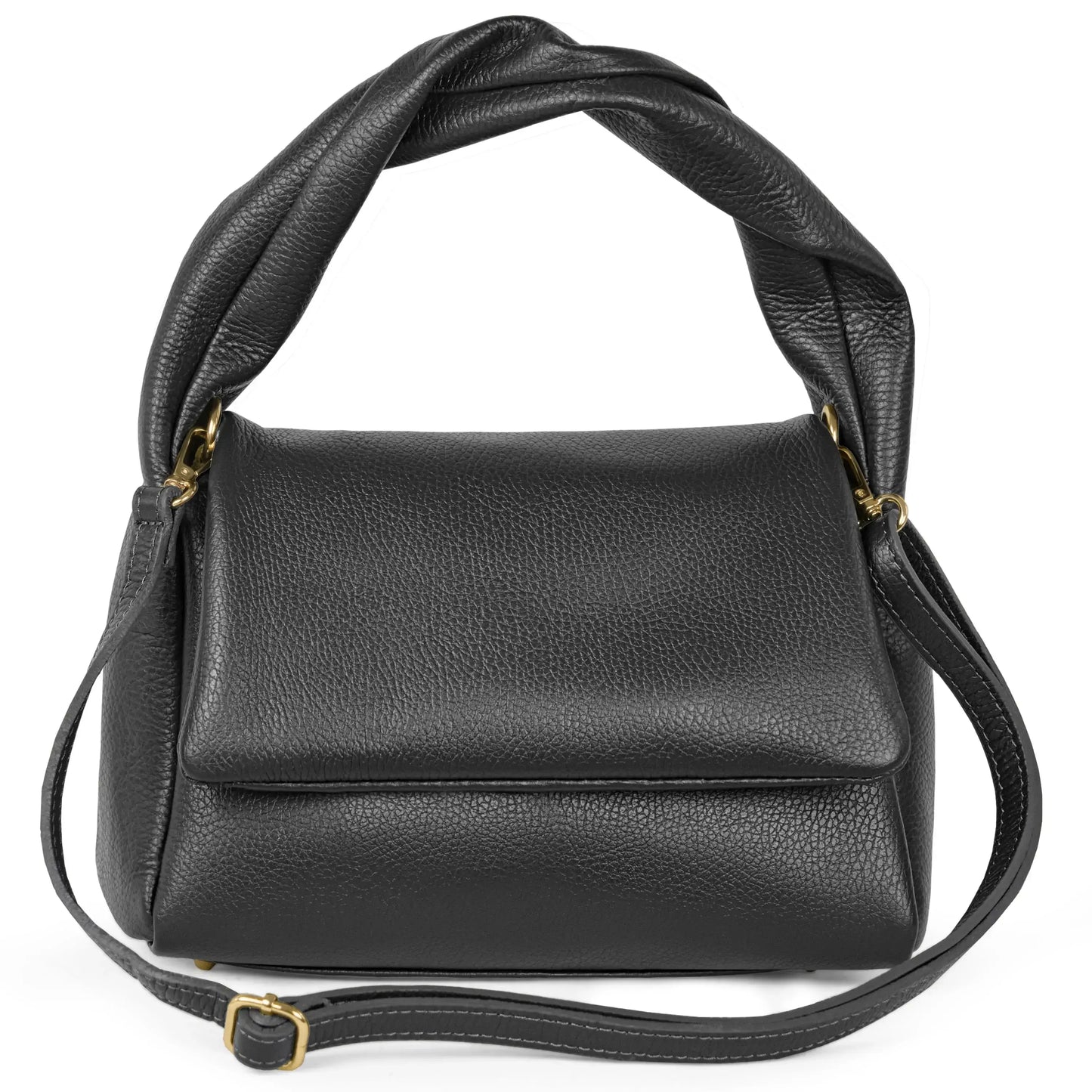 Italian Genuine Calf Leather Top-Handle Bag 262495 - TAKEASY - Flyclothing LLC