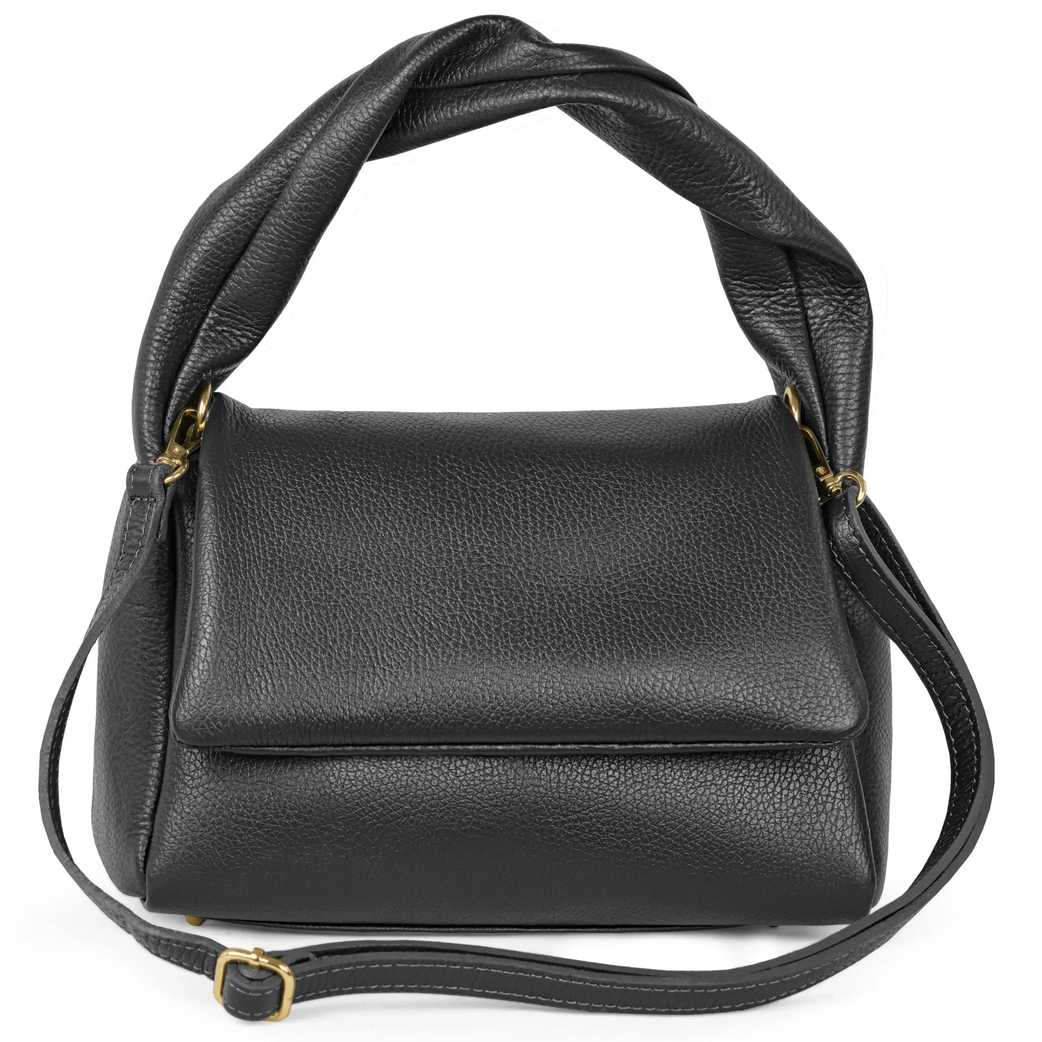 Italian Genuine Calf Leather Top-Handle Bag 262495 - TAKEASY - Flyclothing LLC