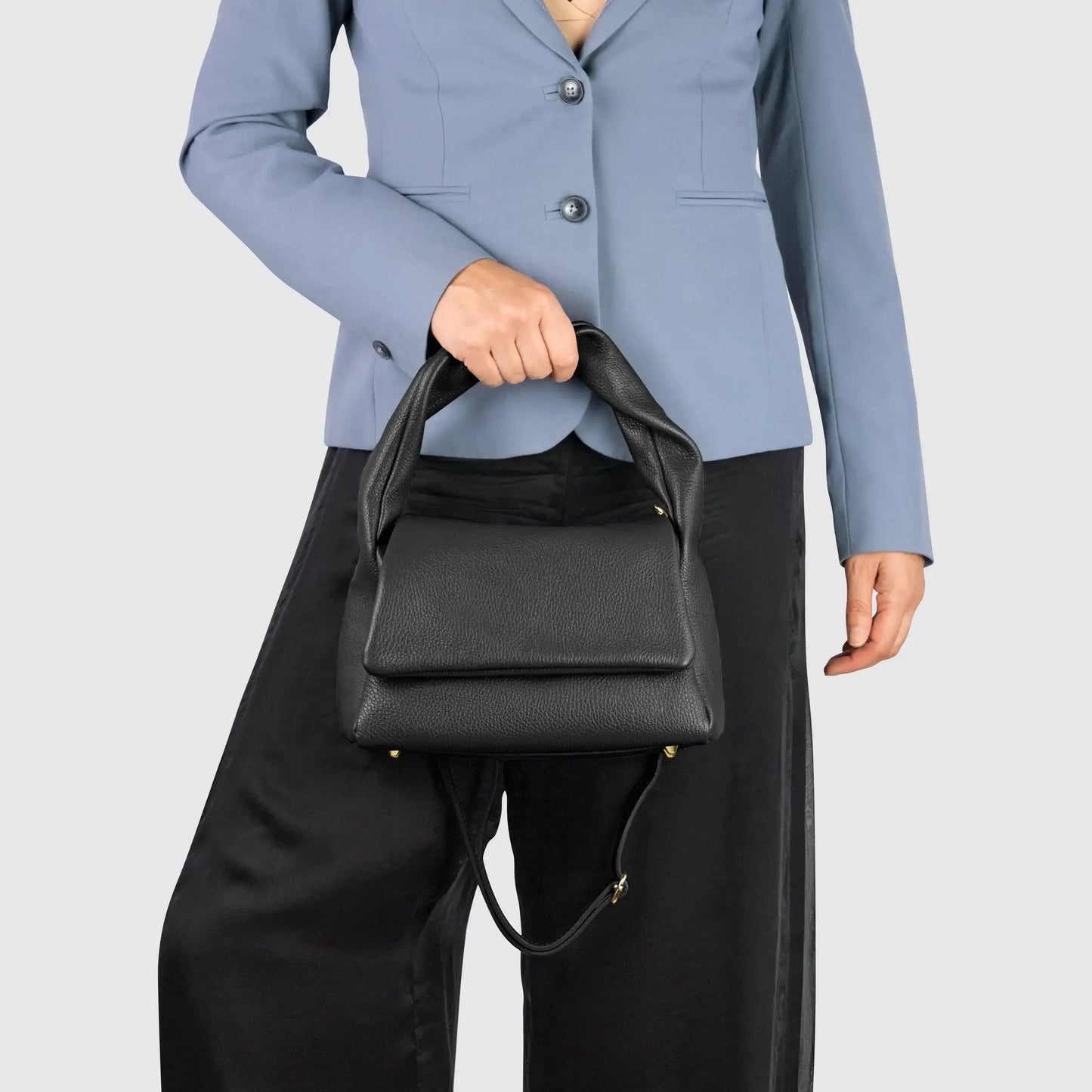 Italian Genuine Calf Leather Top-Handle Bag 262495 - TAKEASY - Flyclothing LLC
