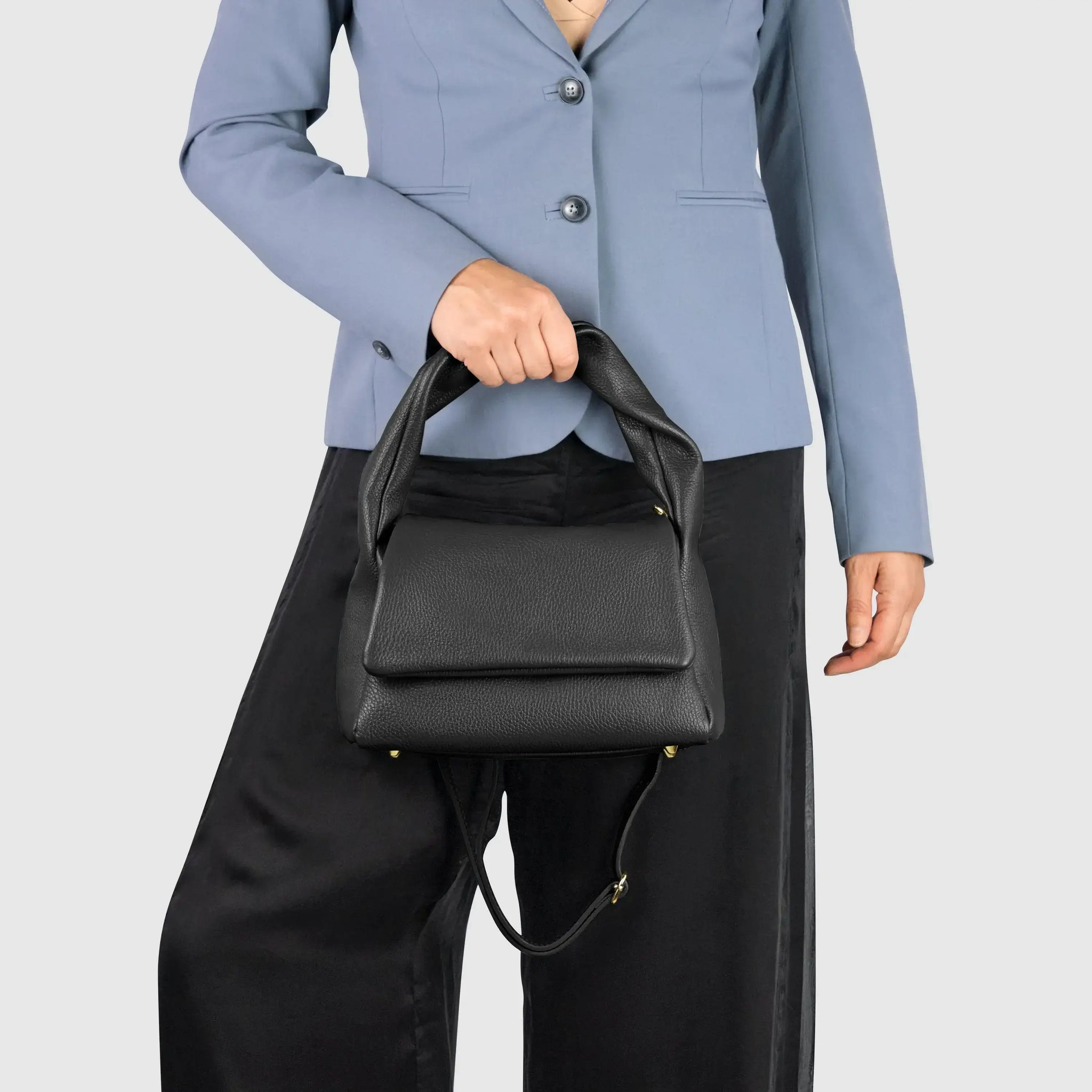 Italian Genuine Calf Leather Top-Handle Bag 262495 - TAKEASY - Flyclothing LLC