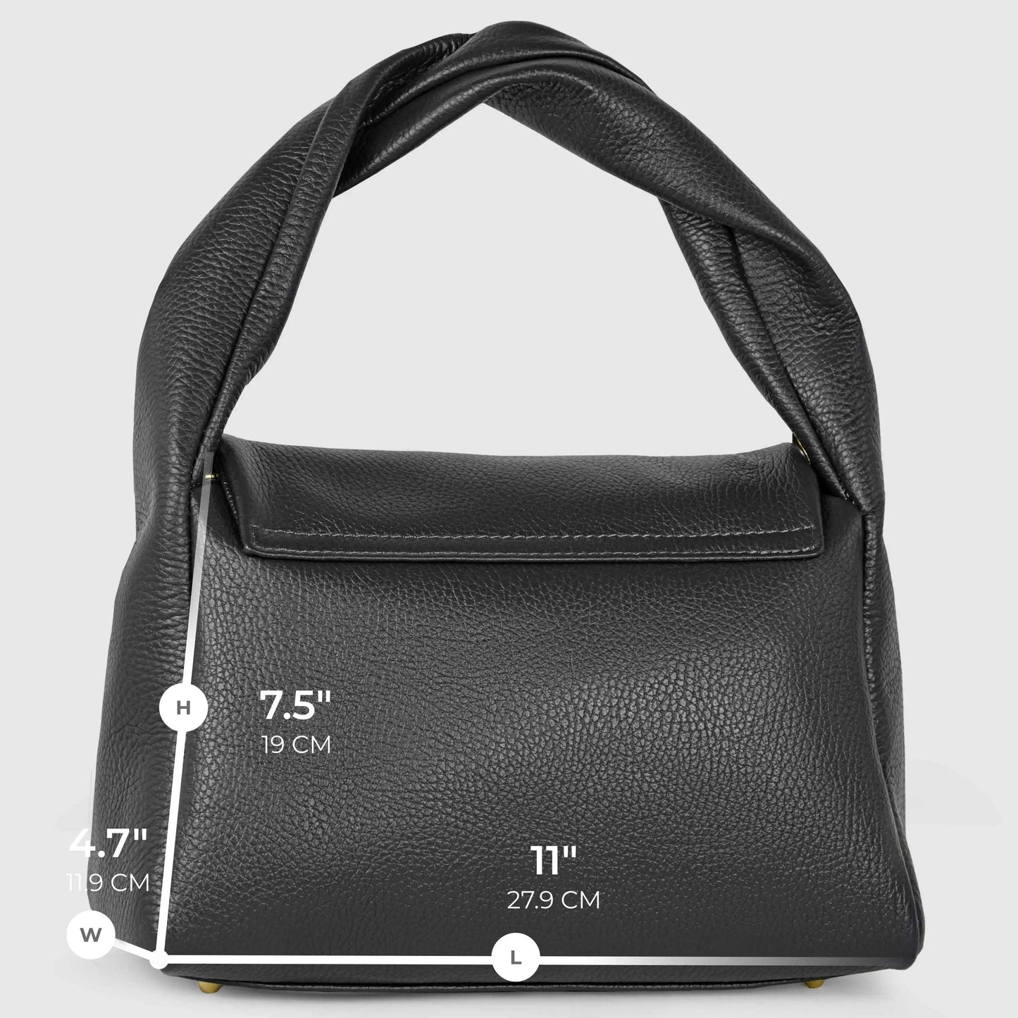 Italian Genuine Calf Leather Top-Handle Bag 262495 - TAKEASY - Flyclothing LLC