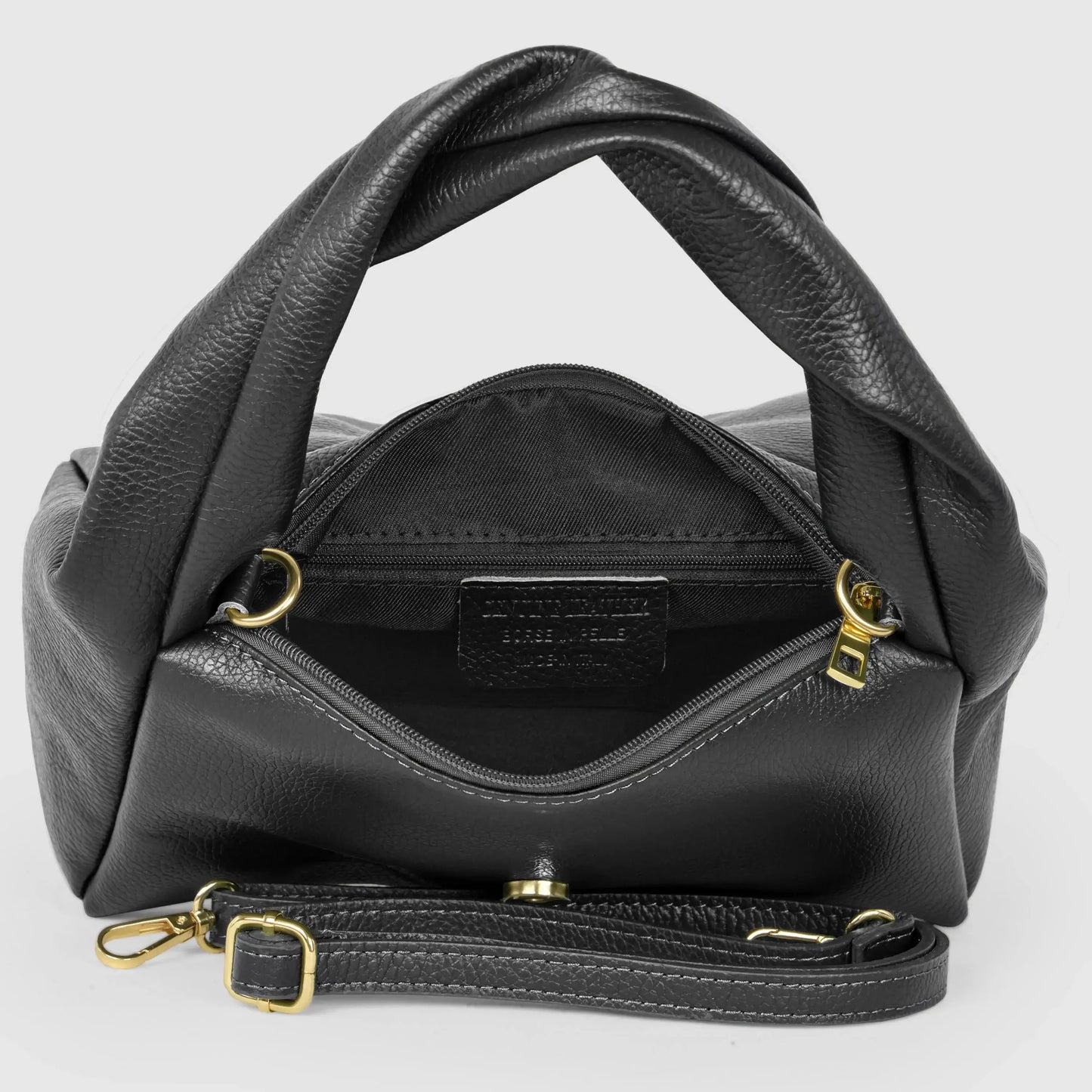Italian Genuine Calf Leather Top-Handle Bag 262495 - TAKEASY - Flyclothing LLC