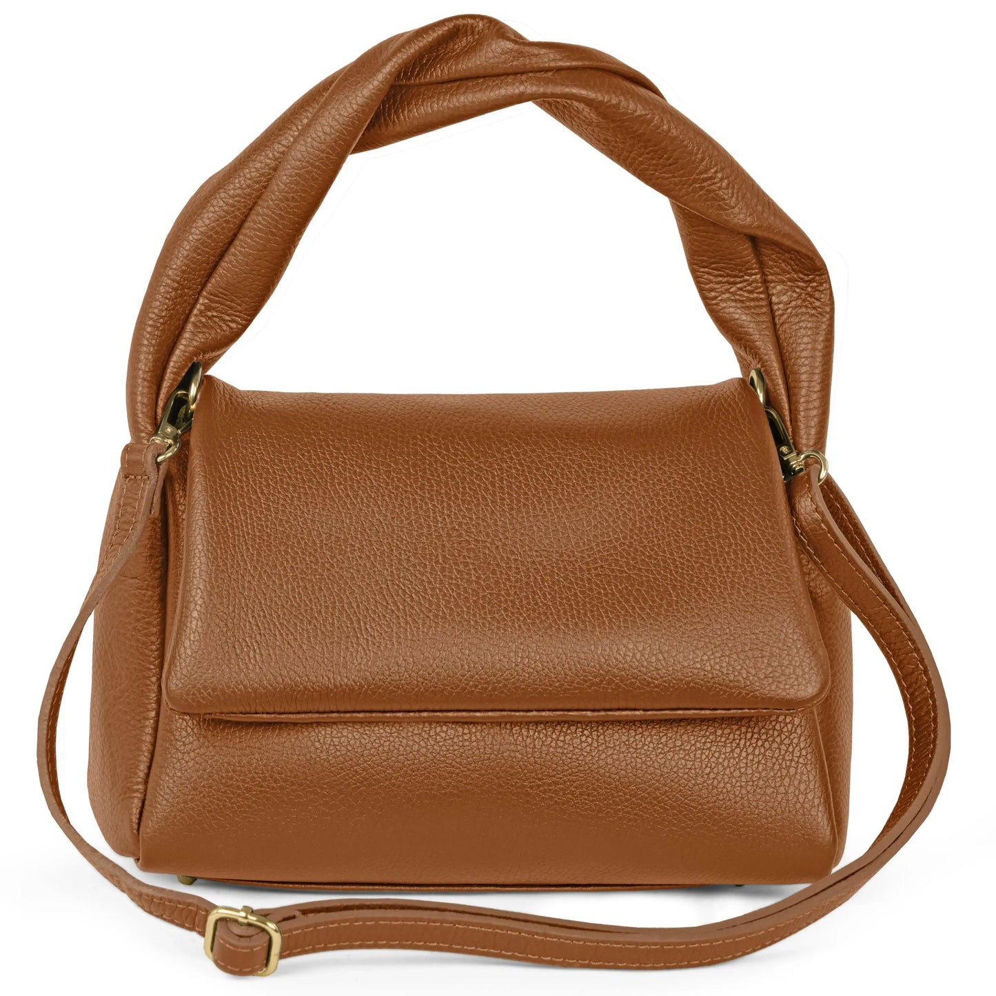 Italian Genuine Calf Leather Top-Handle Bag 262495 - TAKEASY - Flyclothing LLC