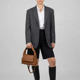 Italian Genuine Calf Leather Top-Handle Bag 262495 - TAKEASY - Flyclothing LLC
