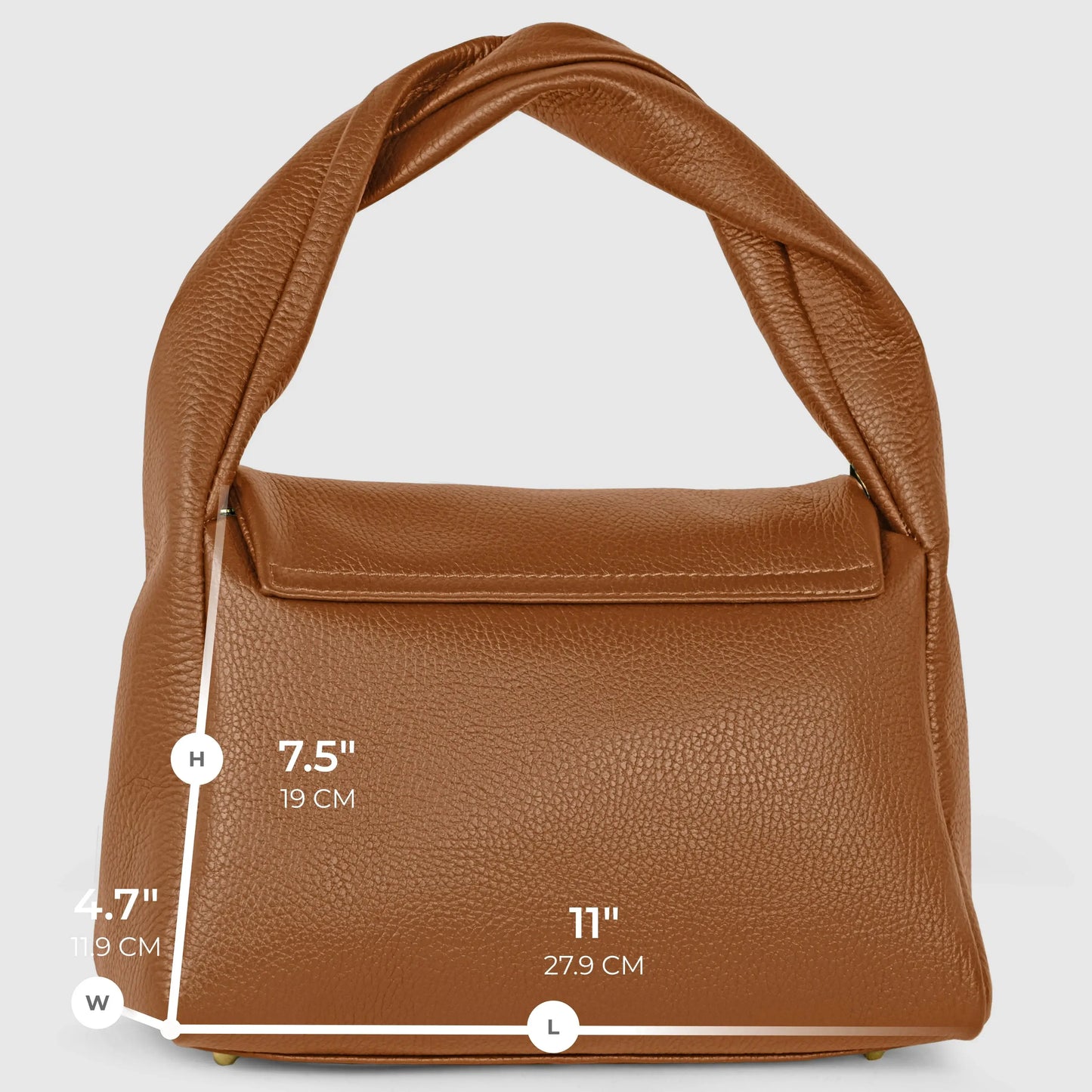 Italian Genuine Calf Leather Top-Handle Bag 262495 - TAKEASY - Flyclothing LLC