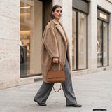 Italian Genuine Calf Leather Top-Handle Bag 262495 - TAKEASY - Flyclothing LLC