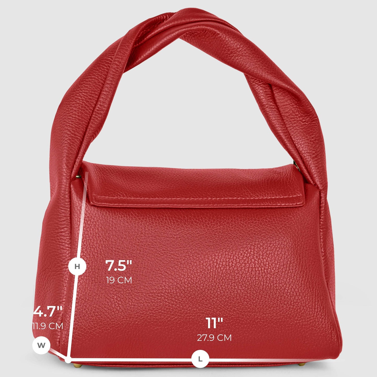 Italian Genuine Calf Leather Top-Handle Bag 262495 - TAKEASY - Flyclothing LLC