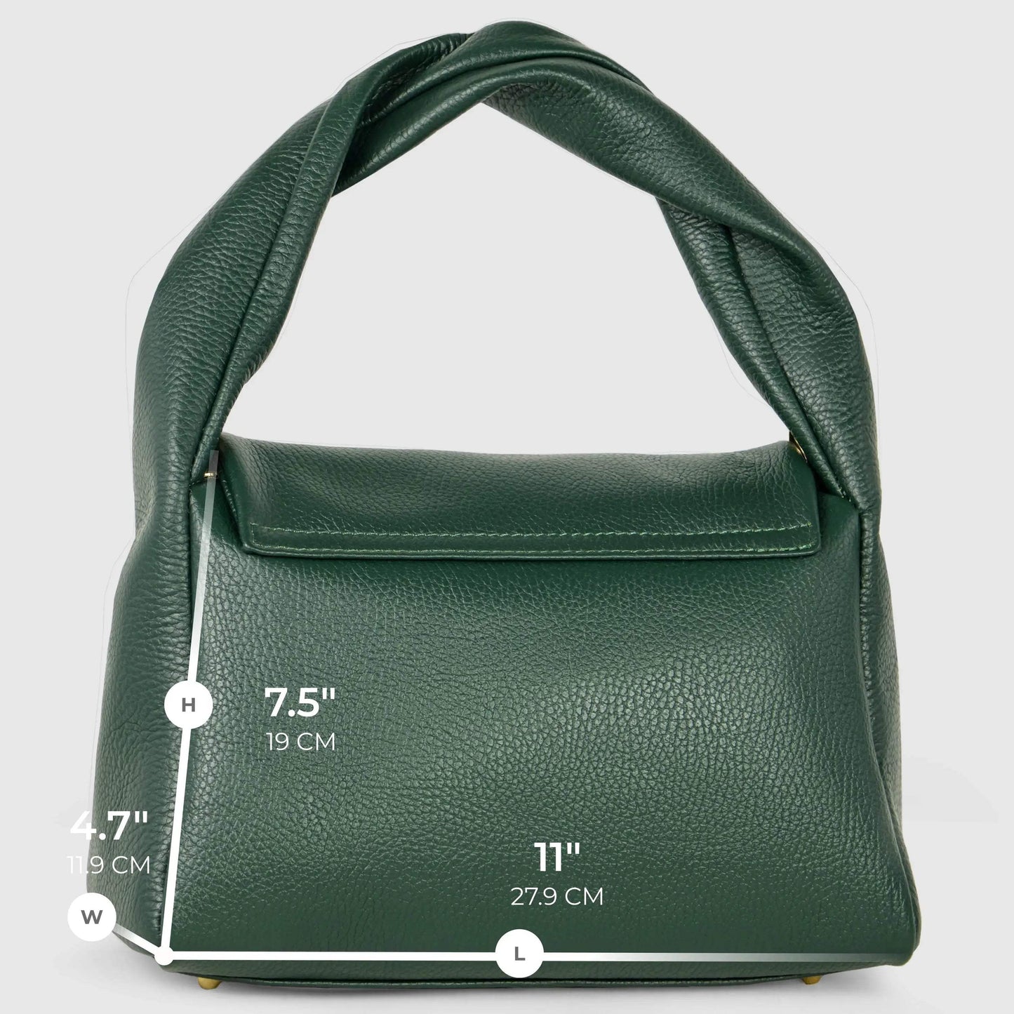 Italian Genuine Calf Leather Top-Handle Bag 262495 - TAKEASY - Flyclothing LLC