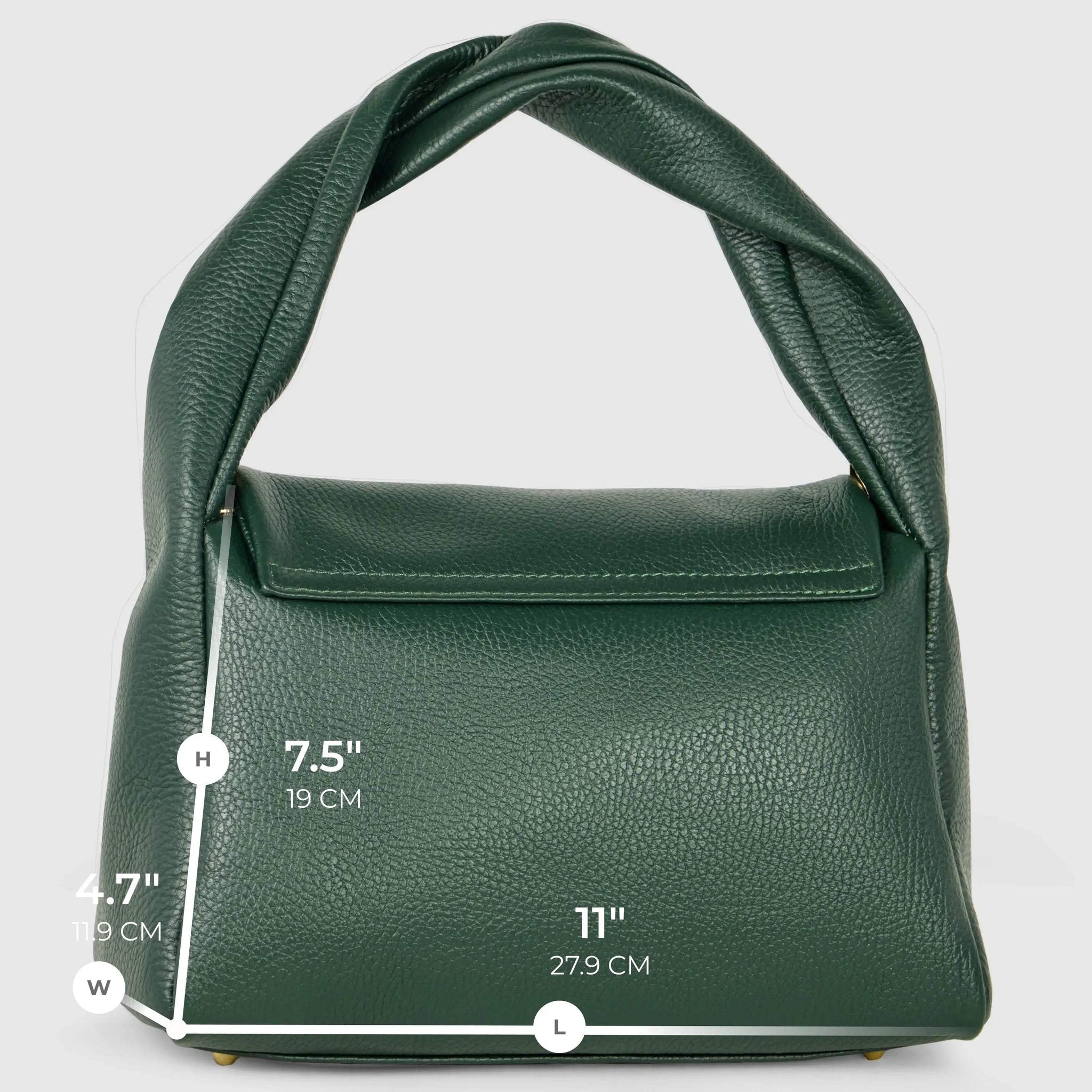 Italian Genuine Calf Leather Top-Handle Bag 262495 - TAKEASY - Flyclothing LLC