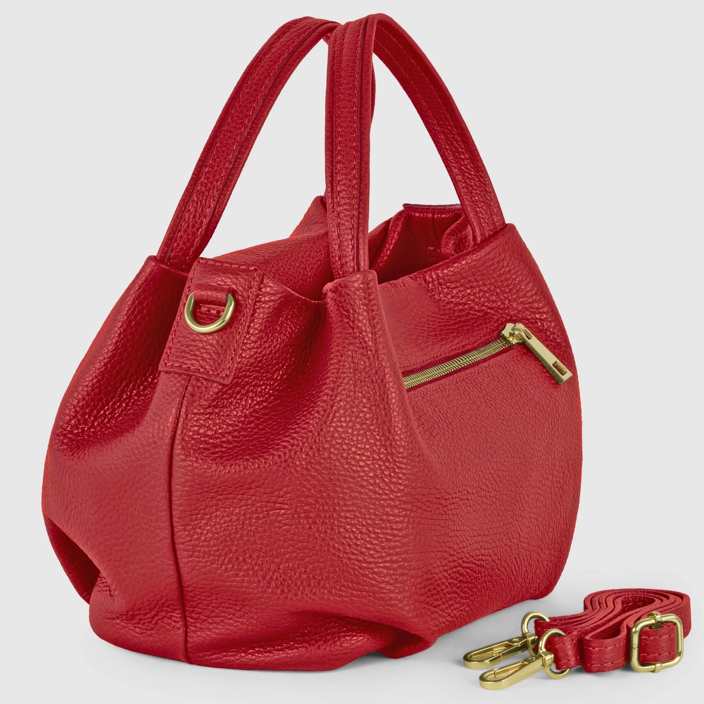 Calf Leather Top-Handle Bag - TAKEASY - Flyclothing LLC