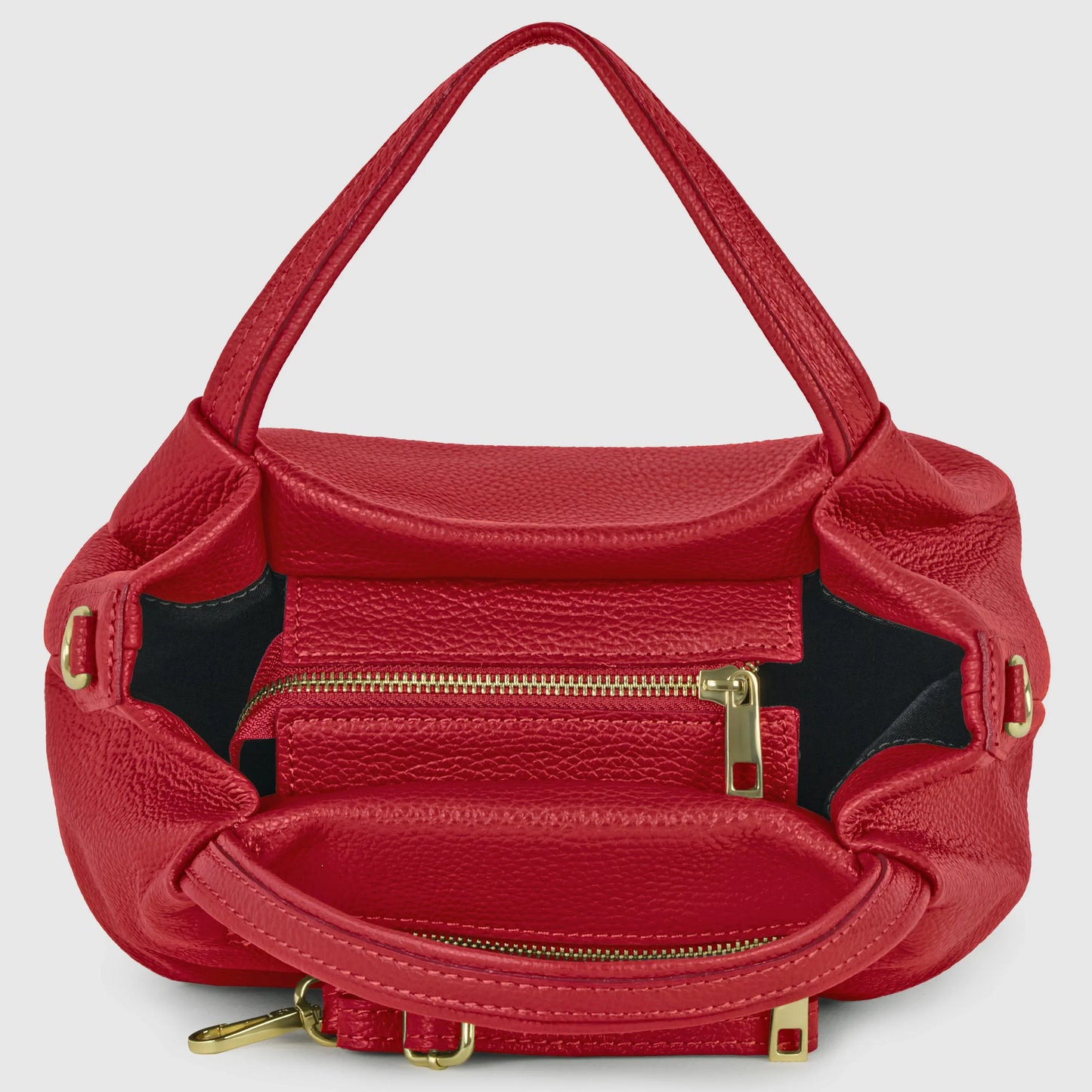 Calf Leather Top-Handle Bag - TAKEASY - Flyclothing LLC