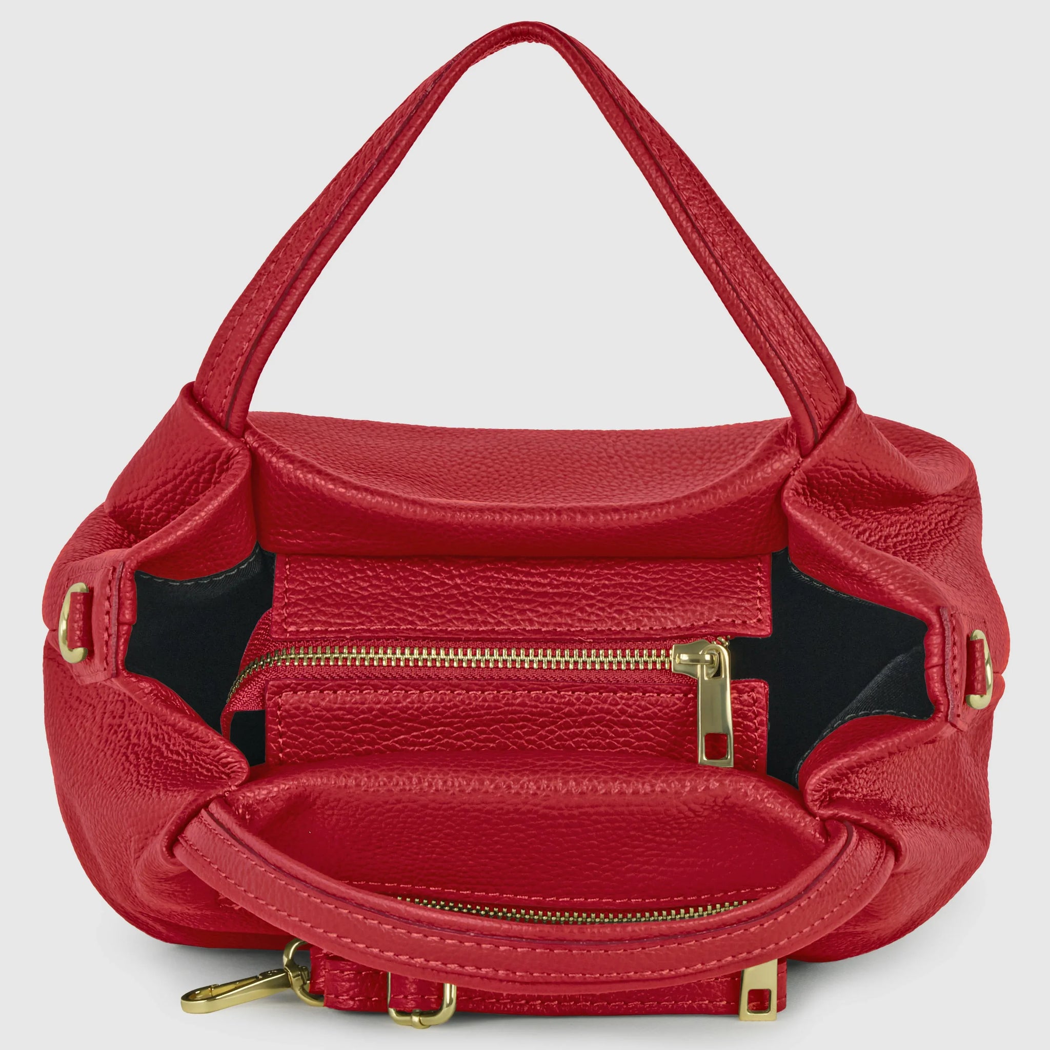 Calf Leather Top-Handle Bag - TAKEASY - Flyclothing LLC